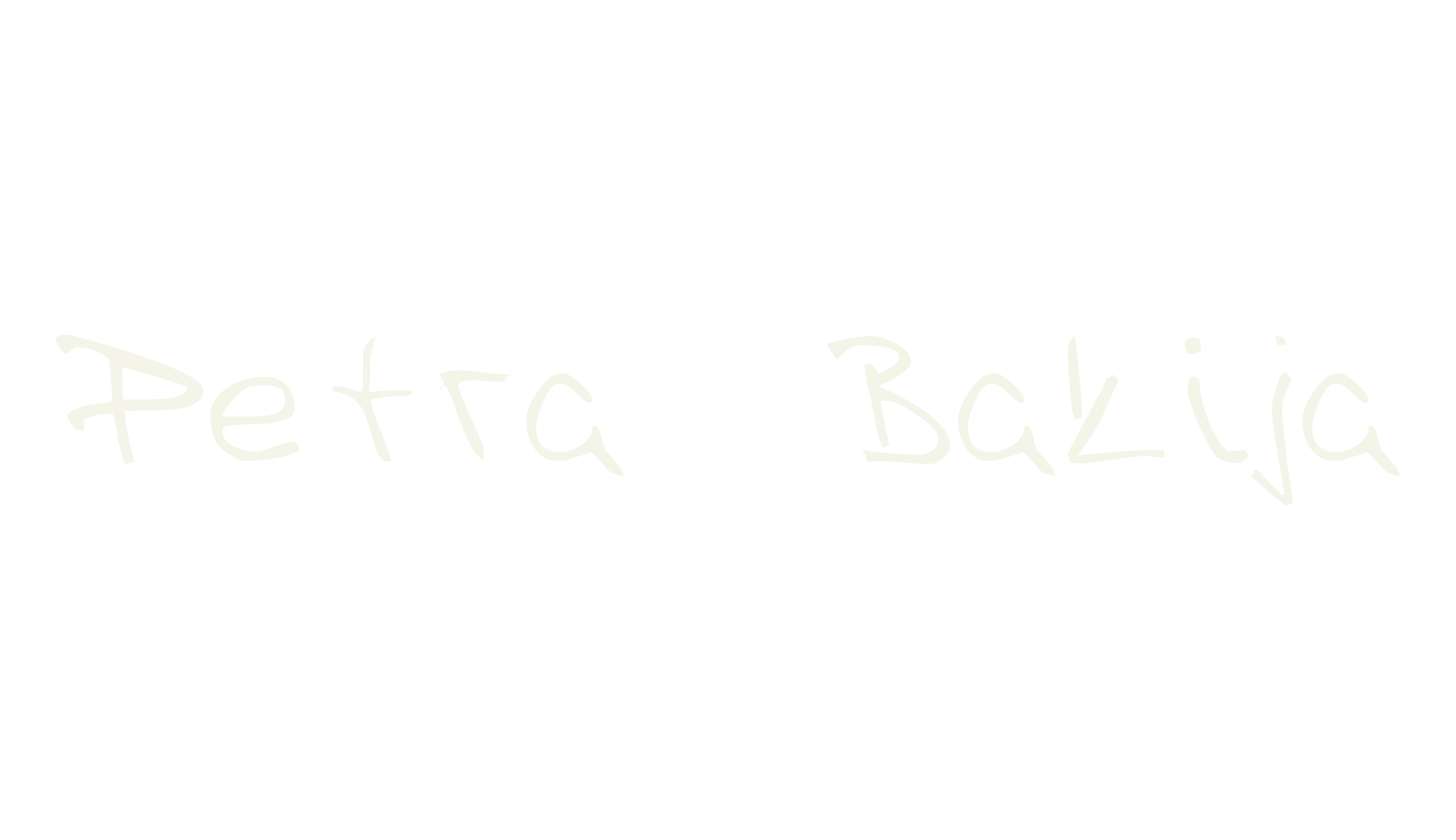 Petra Bakija, display font preview