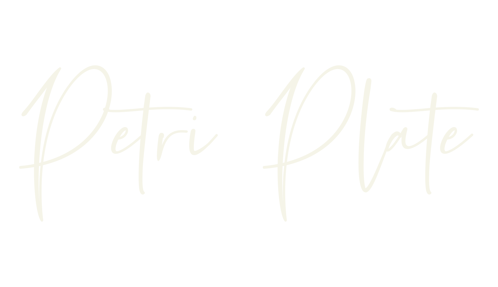 Petri Plate, cursive font preview