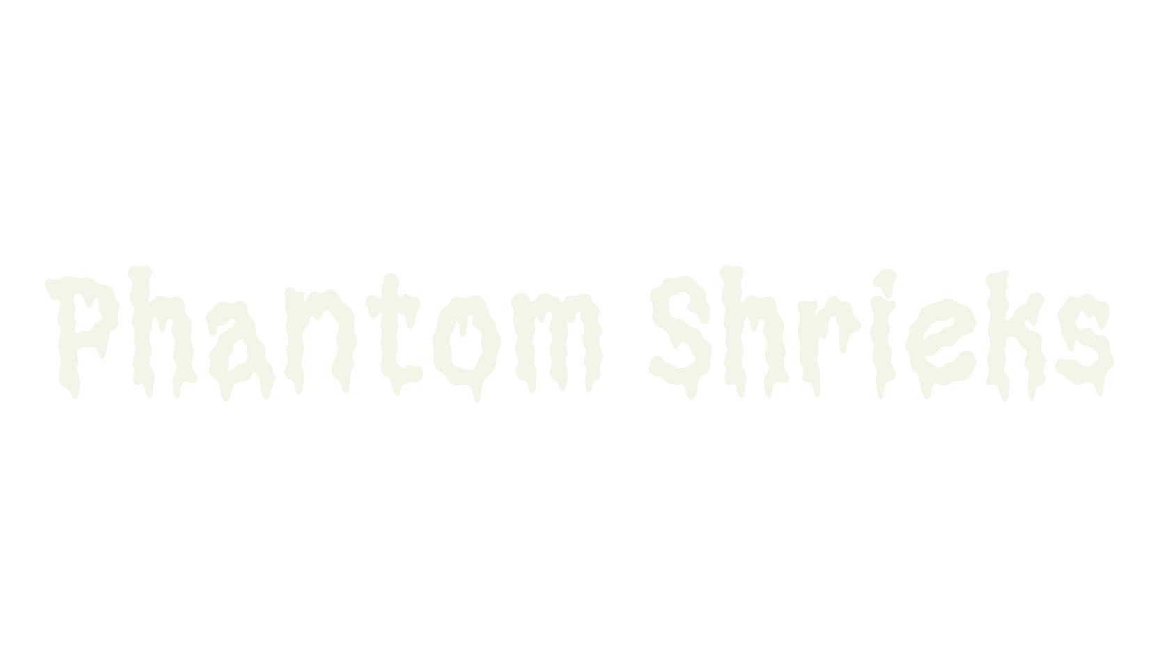 Phantom Shrieks, blood font preview