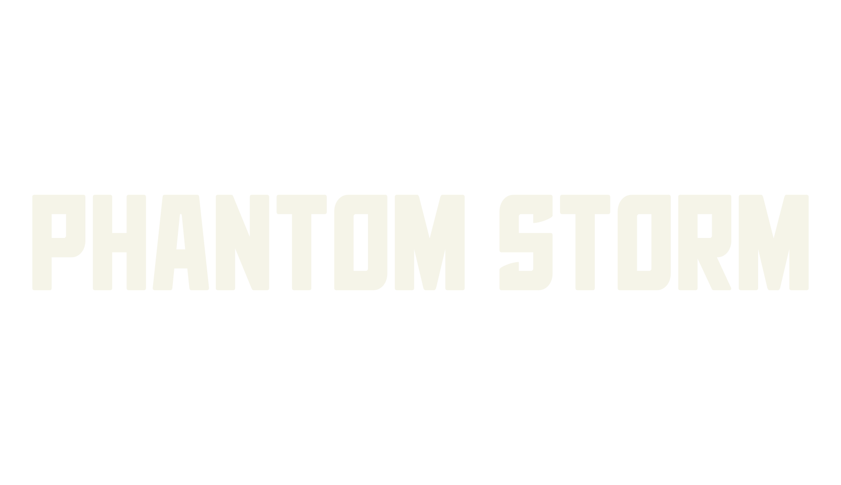 Phantom Storm, sans font preview