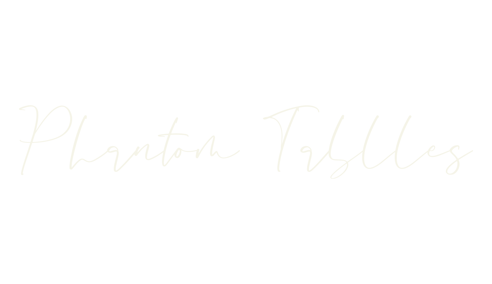 Phantom Tablles, calligraphy font preview