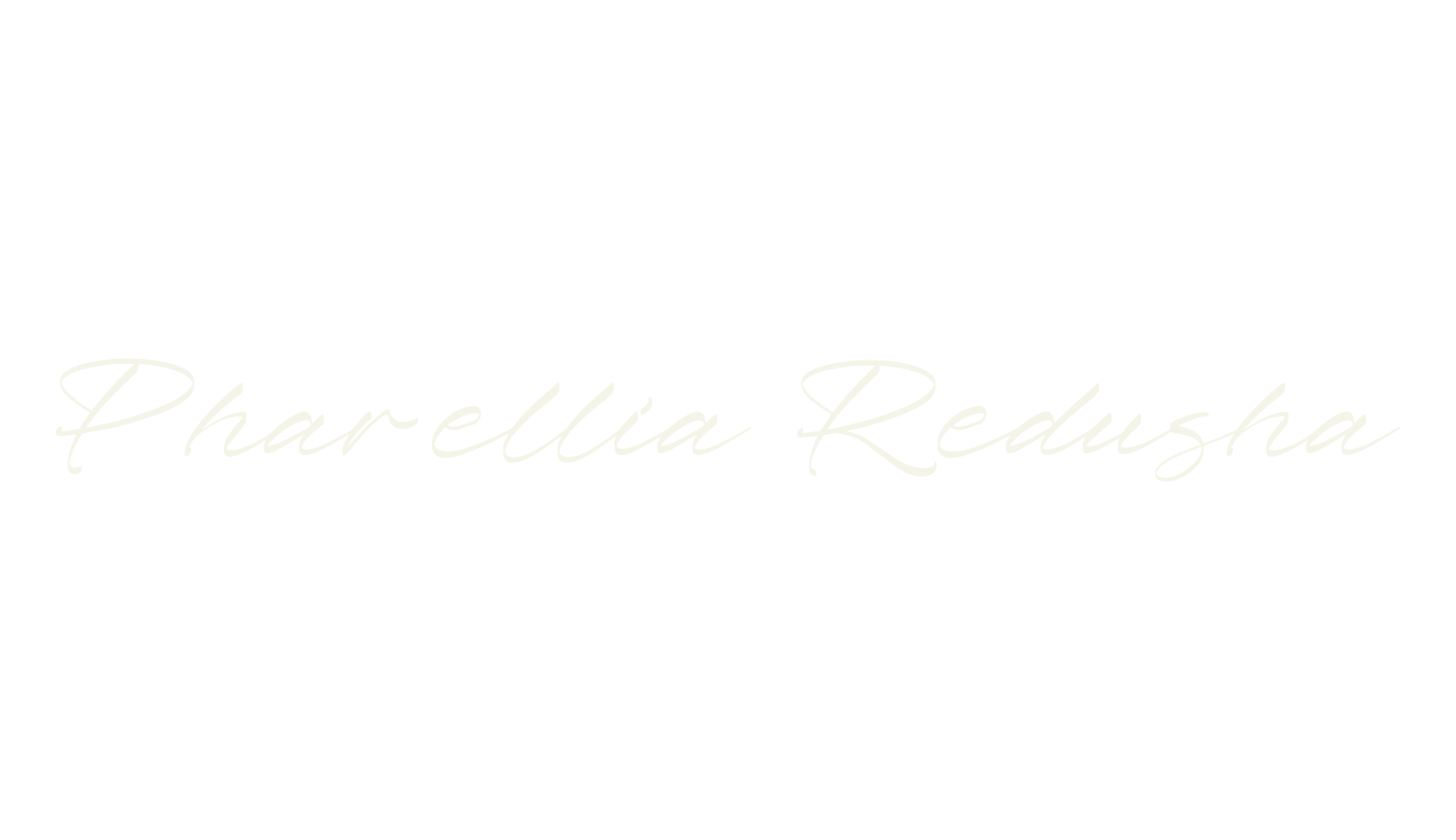 Pharellia Redusha, script font preview