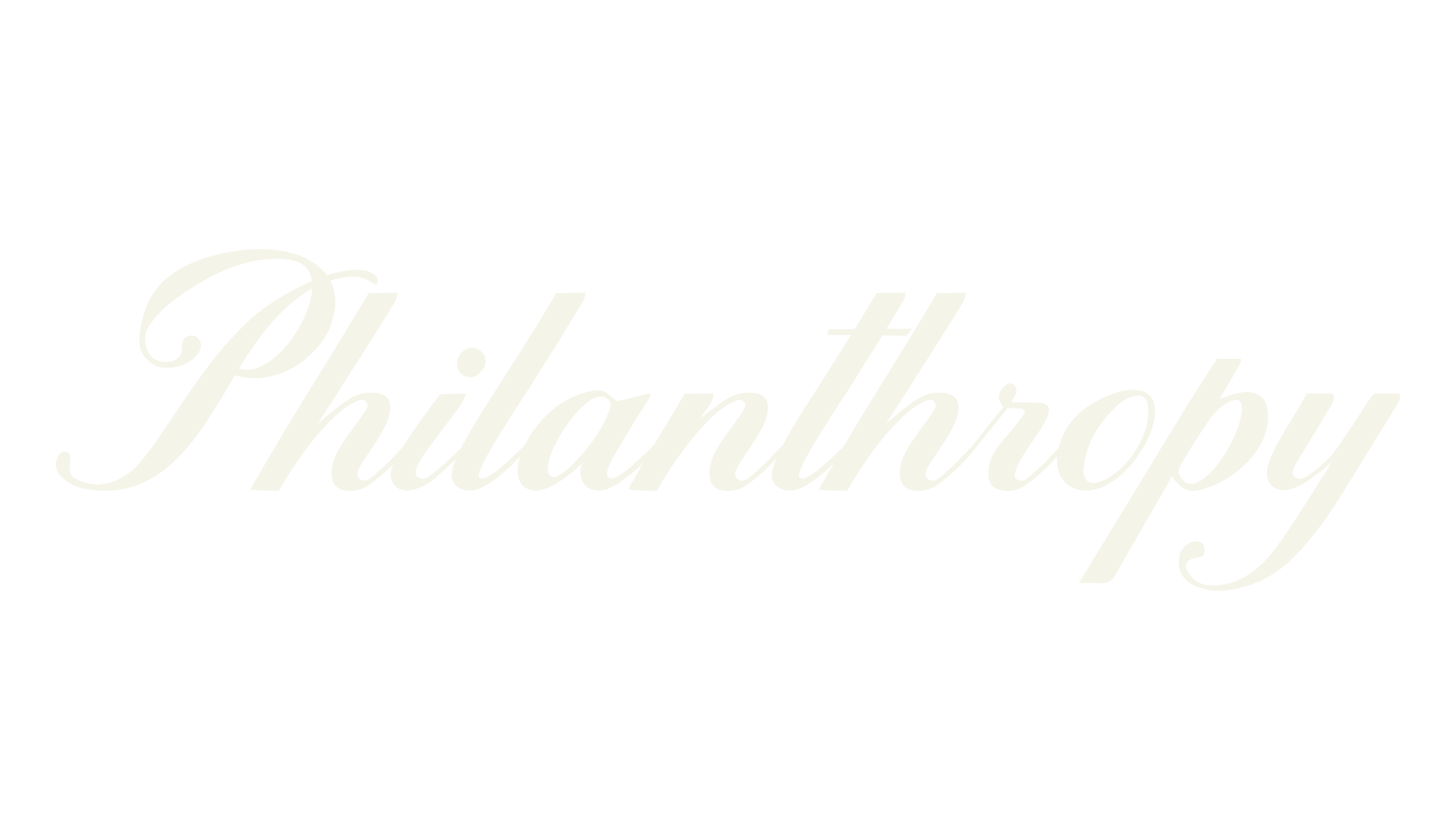 Philanthropy, calligraphy font preview