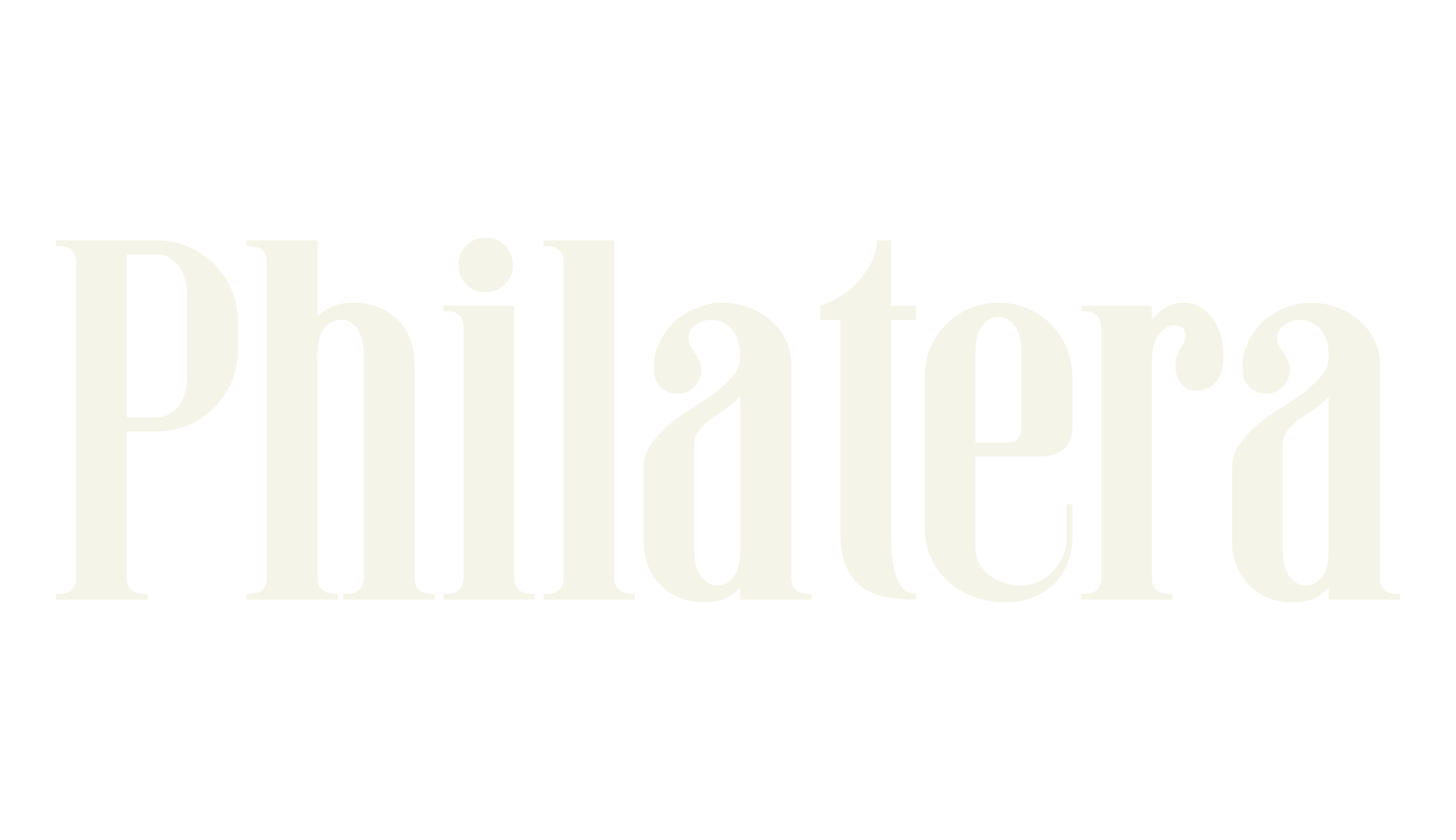 Philatera, serif font preview