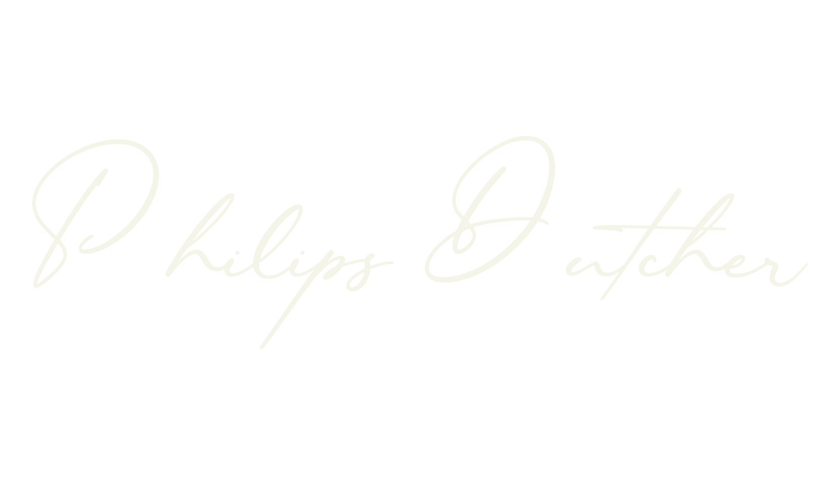 Philips Dutcher, handwritten font preview