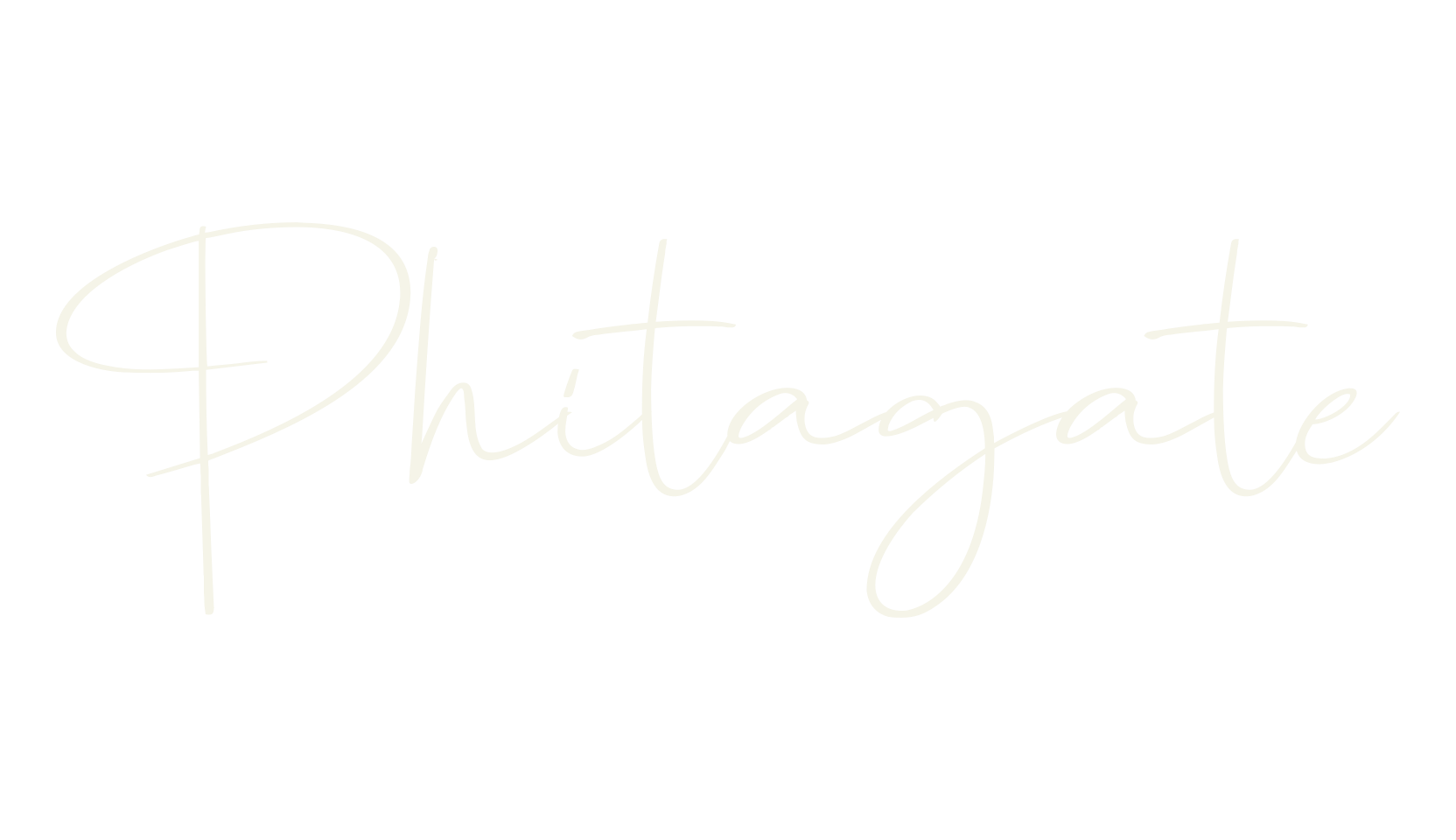Phitagate, signature font preview