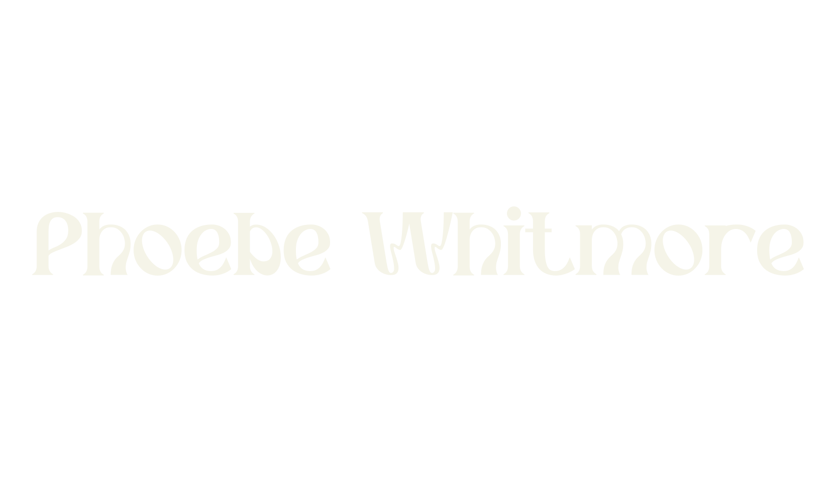 Phoebe Whitmore, psychedelic font preview
