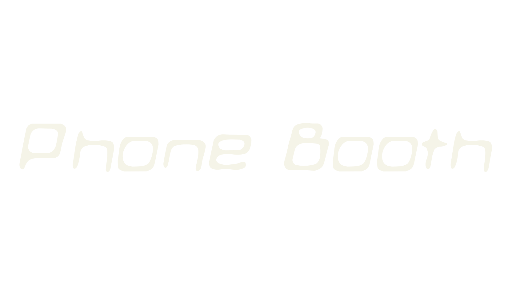Phone Booth, display market font preview