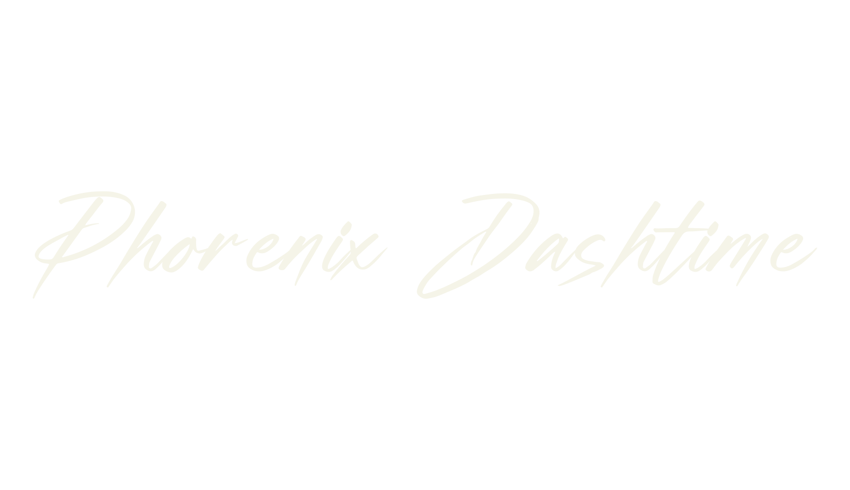 Phorenix Dashtime, script font preview