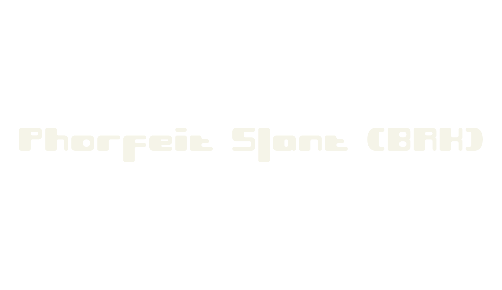 Phorfeit Slant (BRK), futuristic font preview