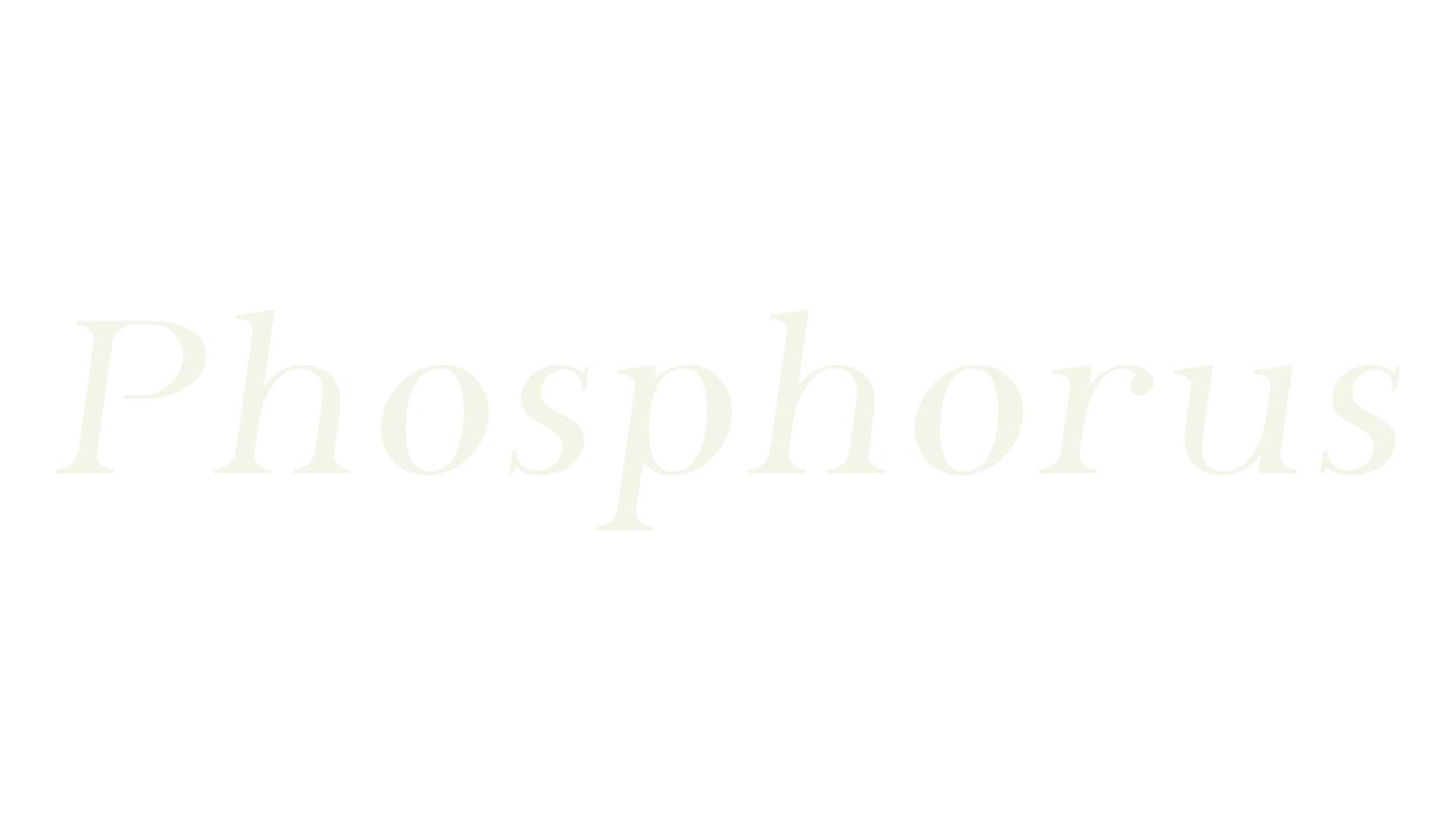 Phosphorus, serif font preview