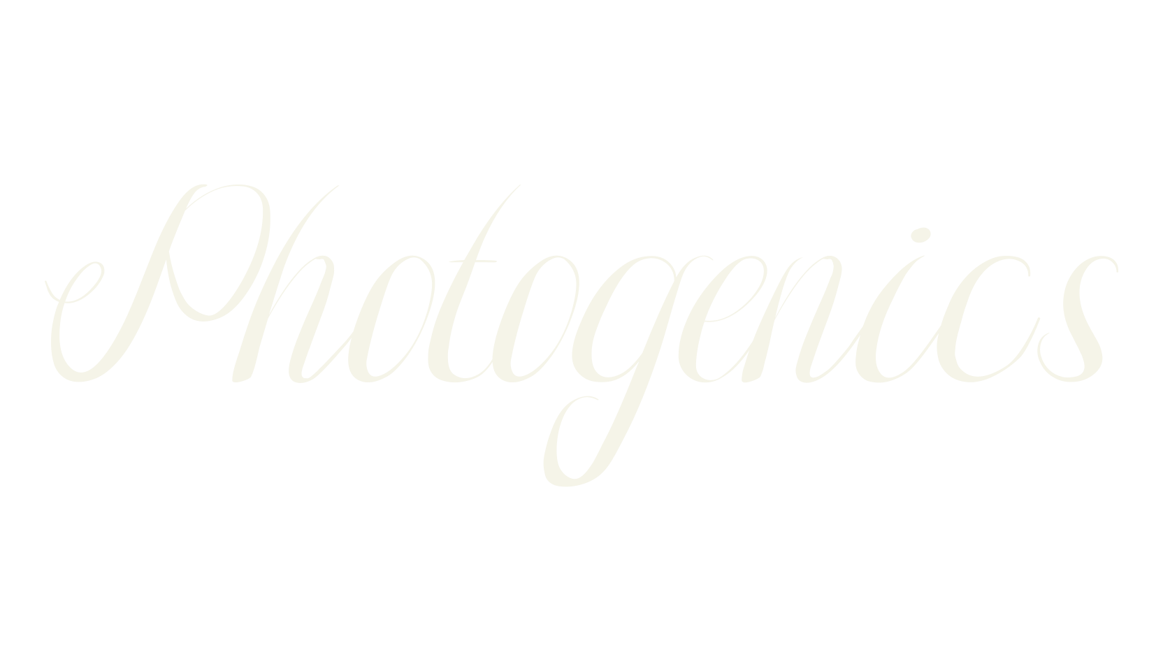 Photogenics, calligraphy font preview