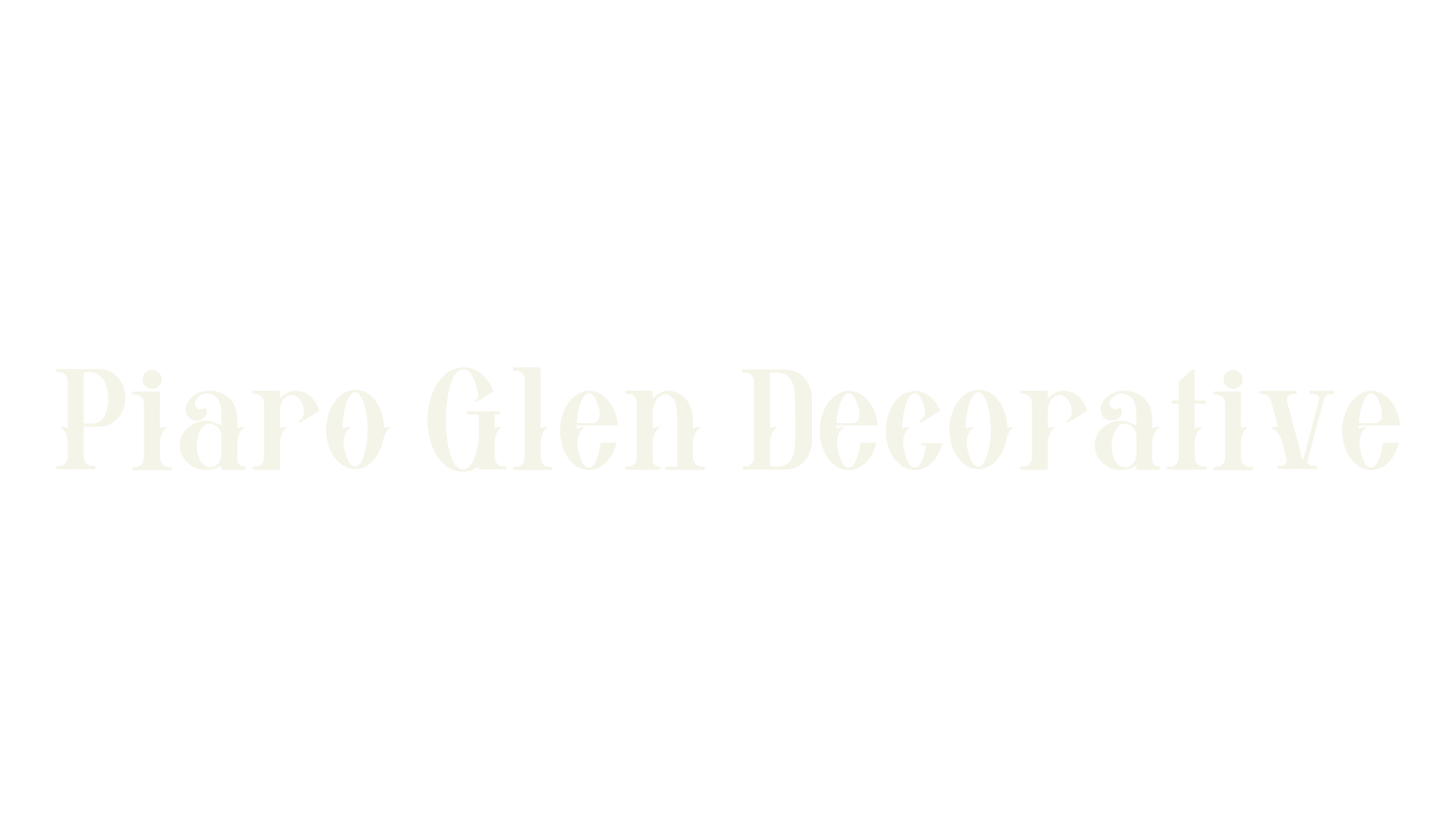Piaro Glen Decorative, tattoo font preview
