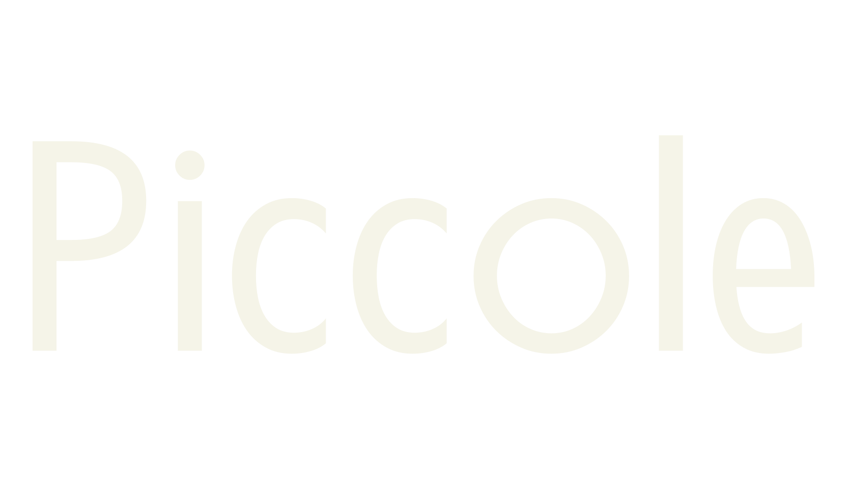 Piccole, sans serif font preview