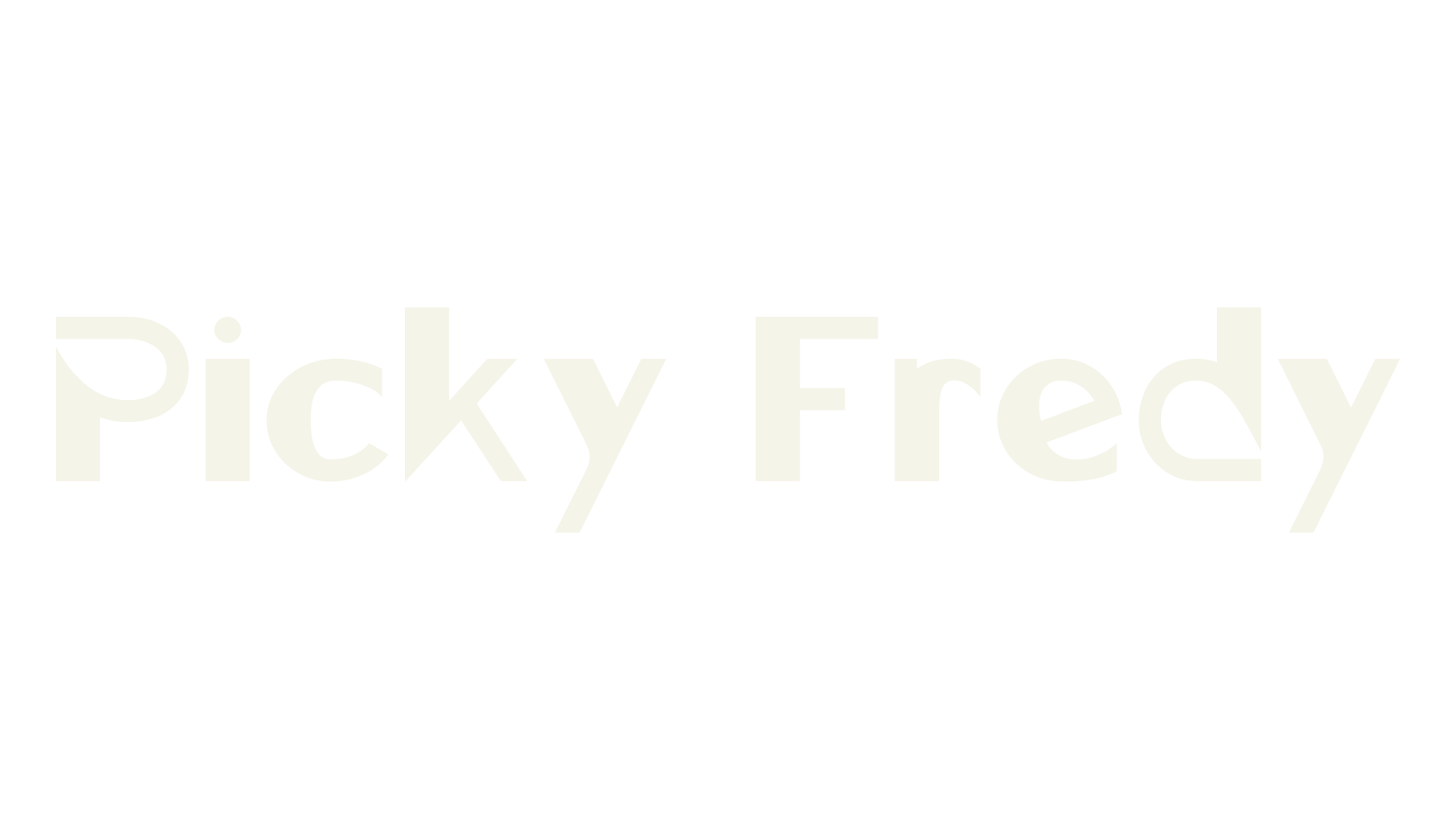 Picky Fredy, typography font preview
