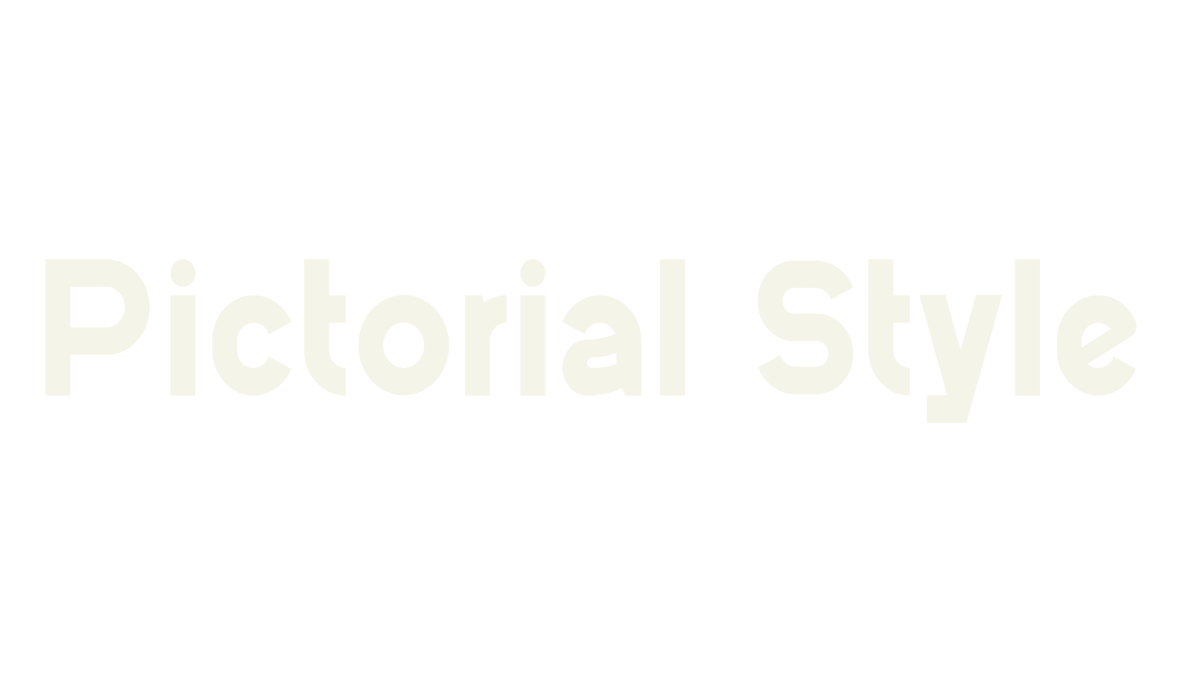 Pictorial Style, bold font preview