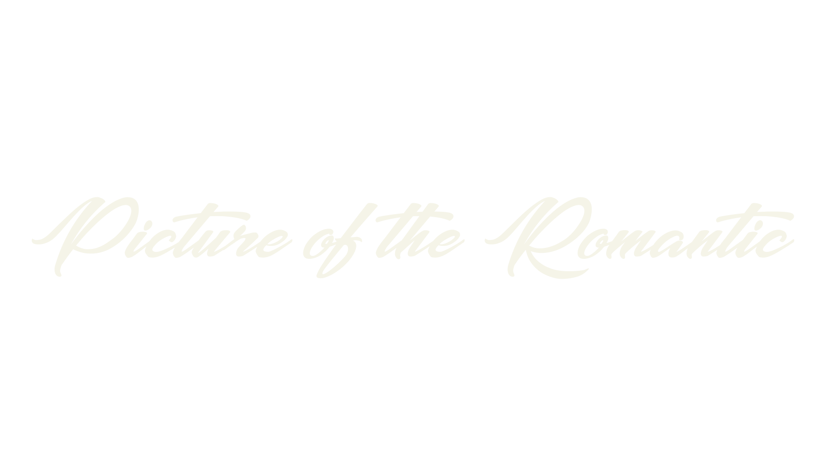 Picture of the Romantic, script font preview