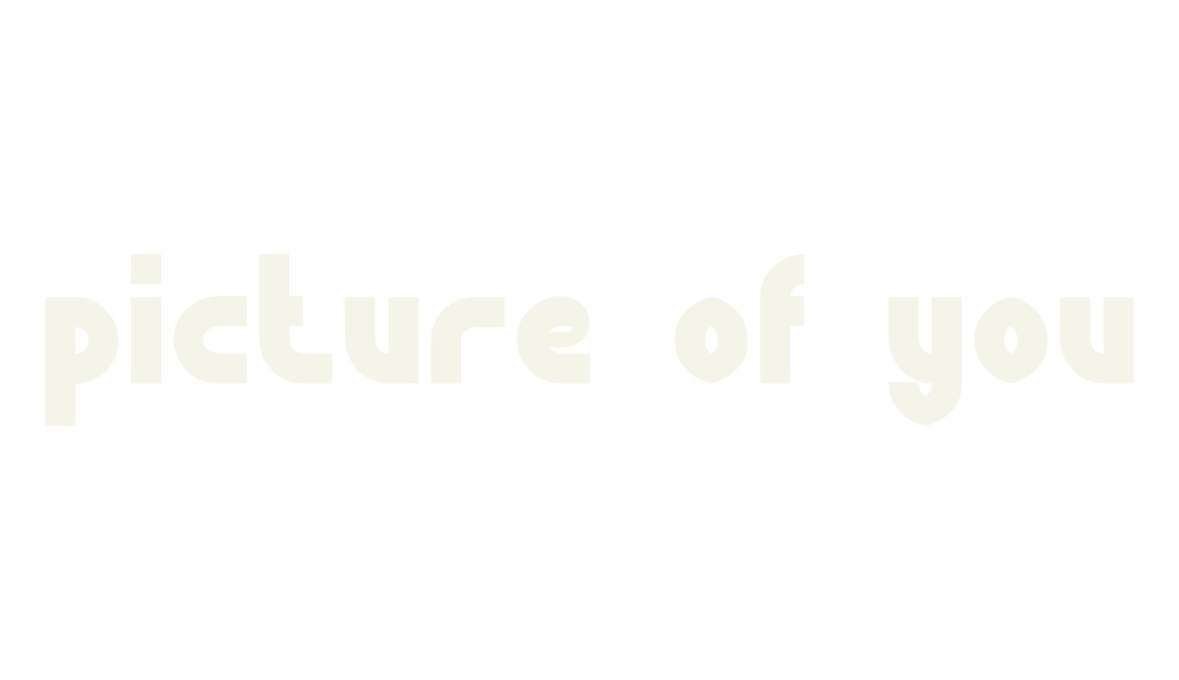 picture of you, sans font preview
