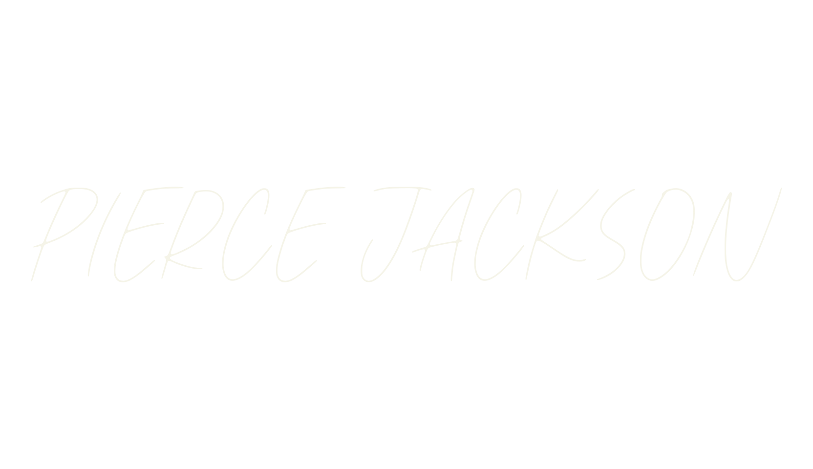 Pierce Jackson, fashion script font preview