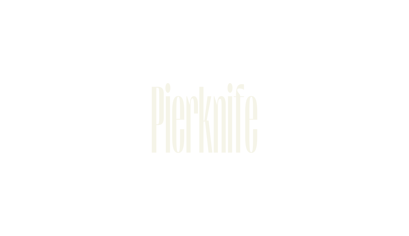 Pierknife, tall font preview