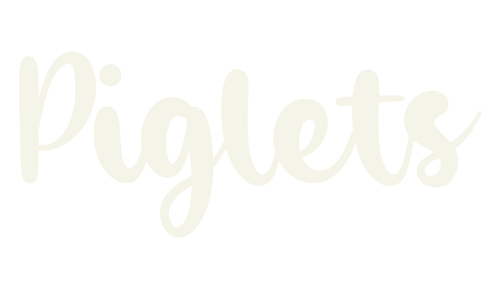 Piglets, calligraphy font preview