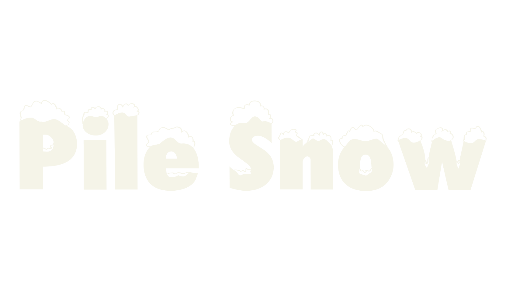 Pile Snow, sans serif font preview