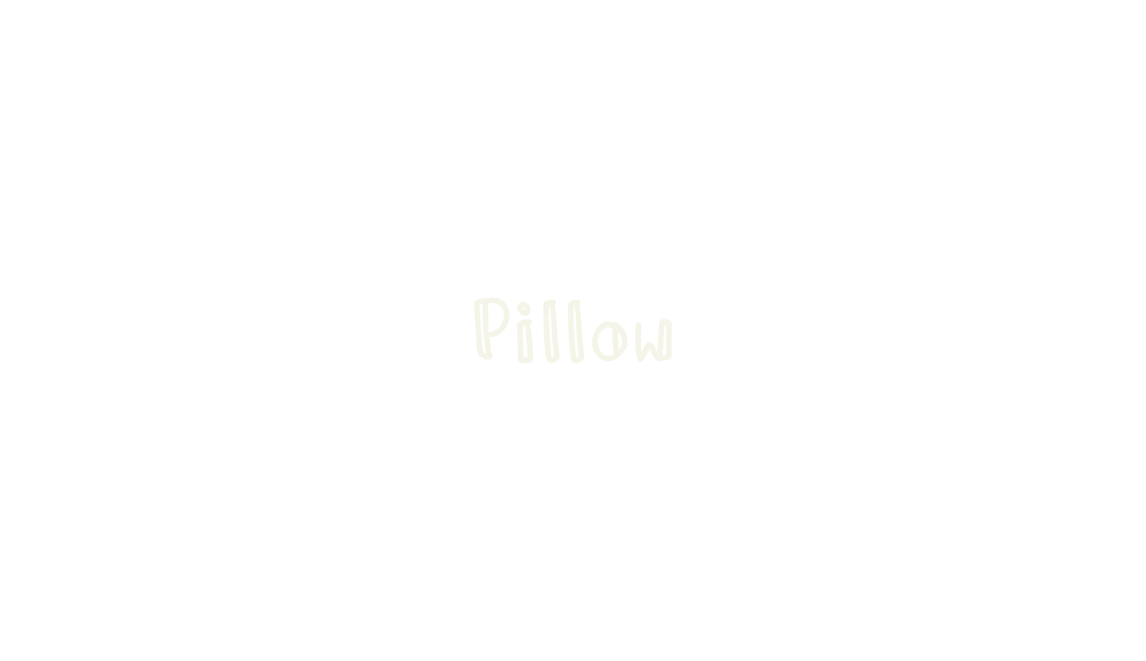 Pillow, cute font preview