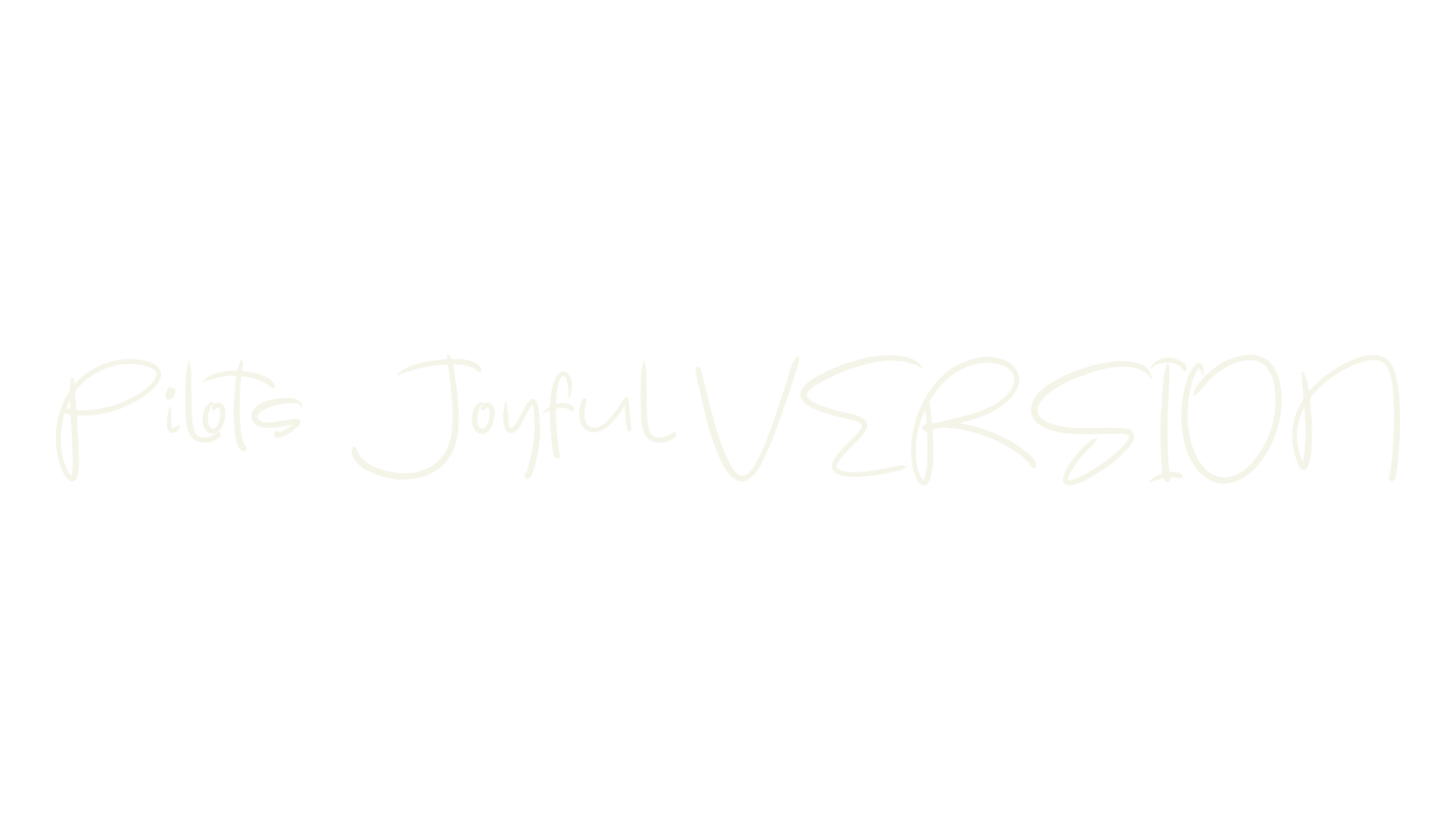 Pilots Joyful VERSION, script font preview
