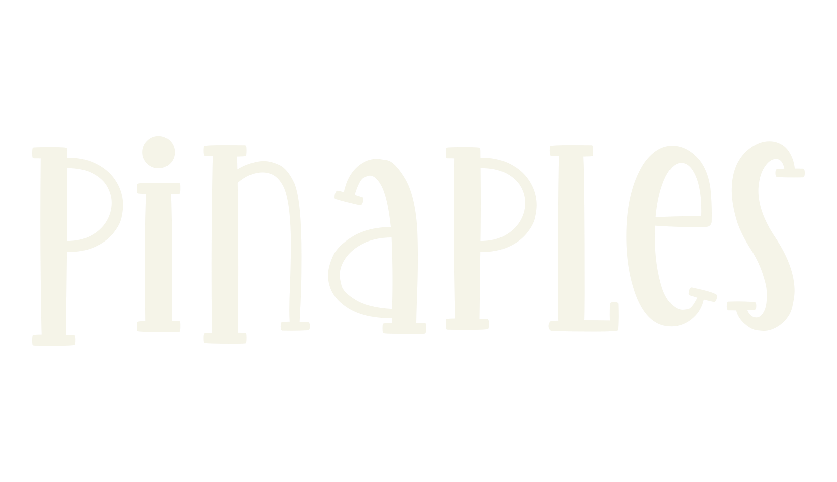 Pinaples, cute font preview
