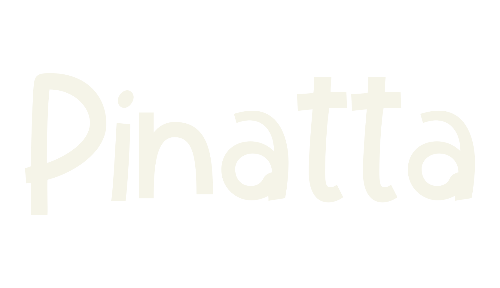 Pinatta, monoline font preview