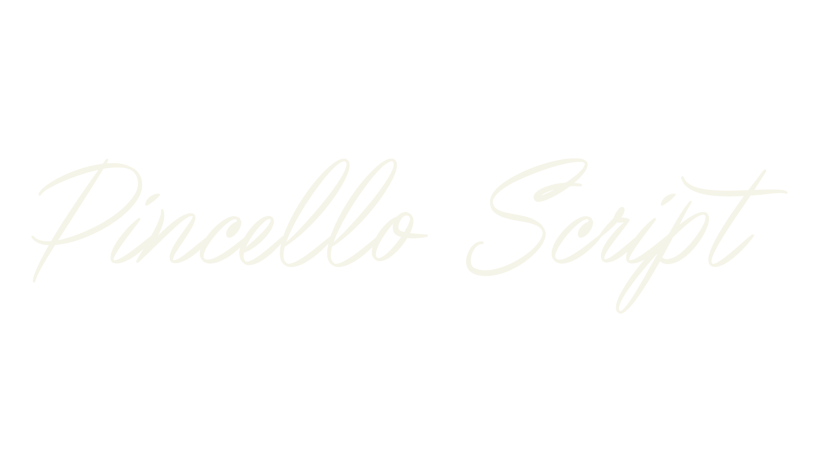 Pincello Script, fashion script font preview