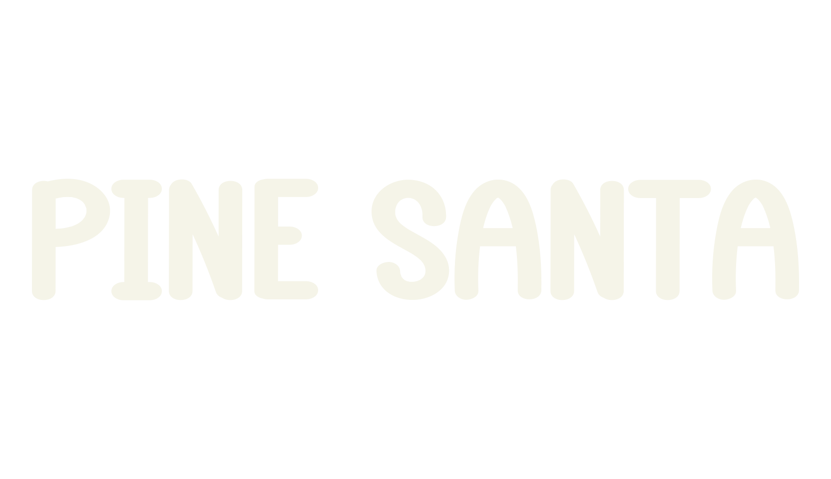 Pine Santa, script font preview