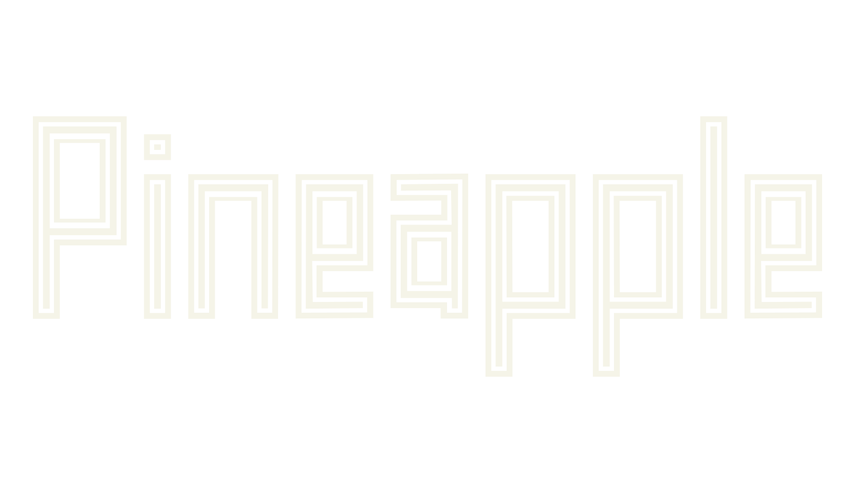 Pineapple, food font preview