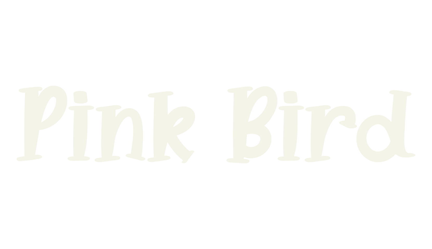 Pink Bird, fun font preview
