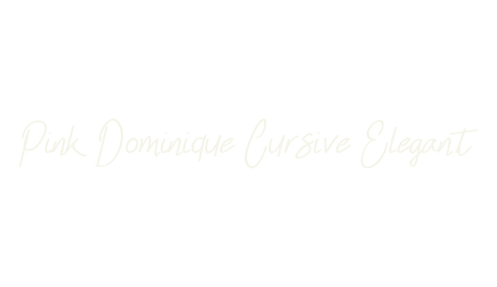 Pink Dominique Cursive Elegant, fashion script font preview
