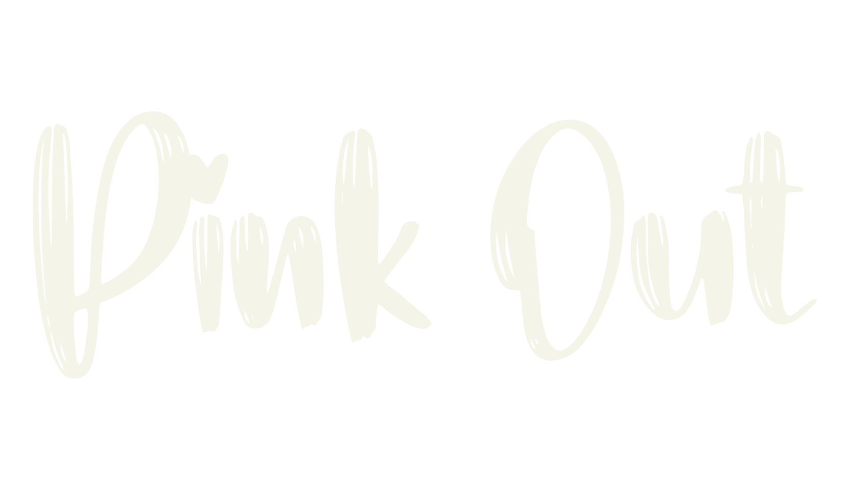 Pink Out, calligraphy font preview