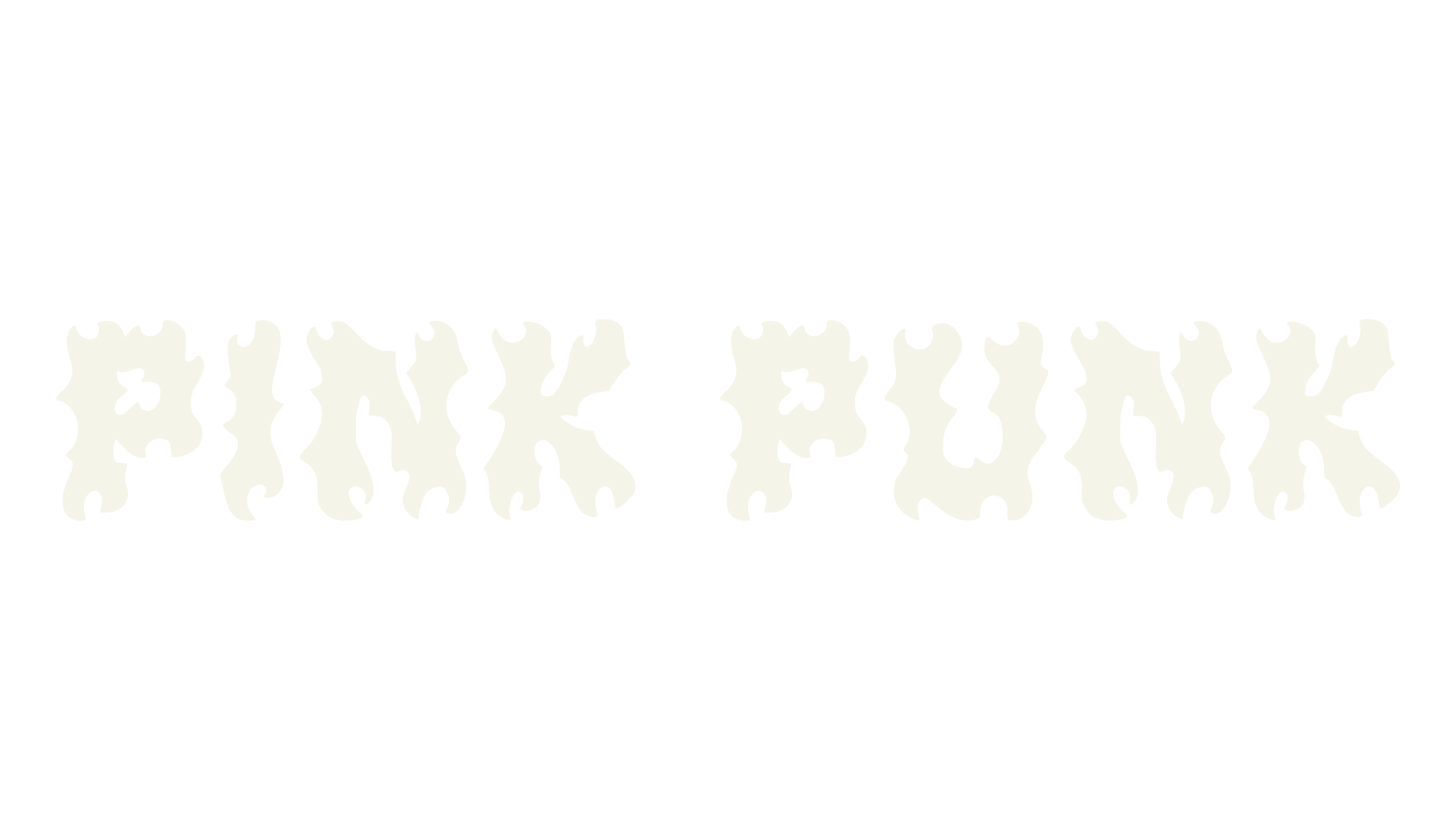 Pink Punk, metal font preview