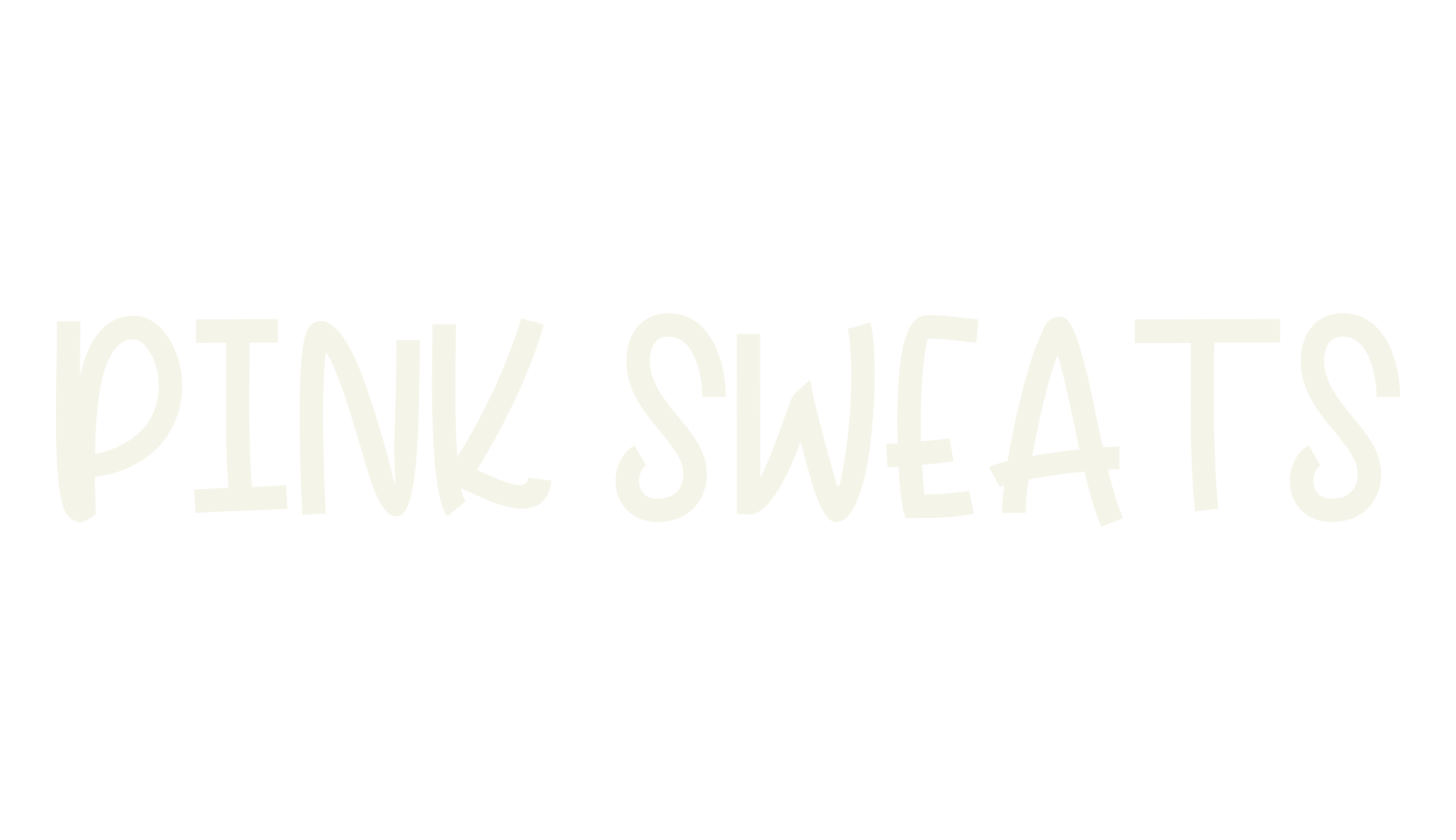 PINK SWEATS, cute font preview