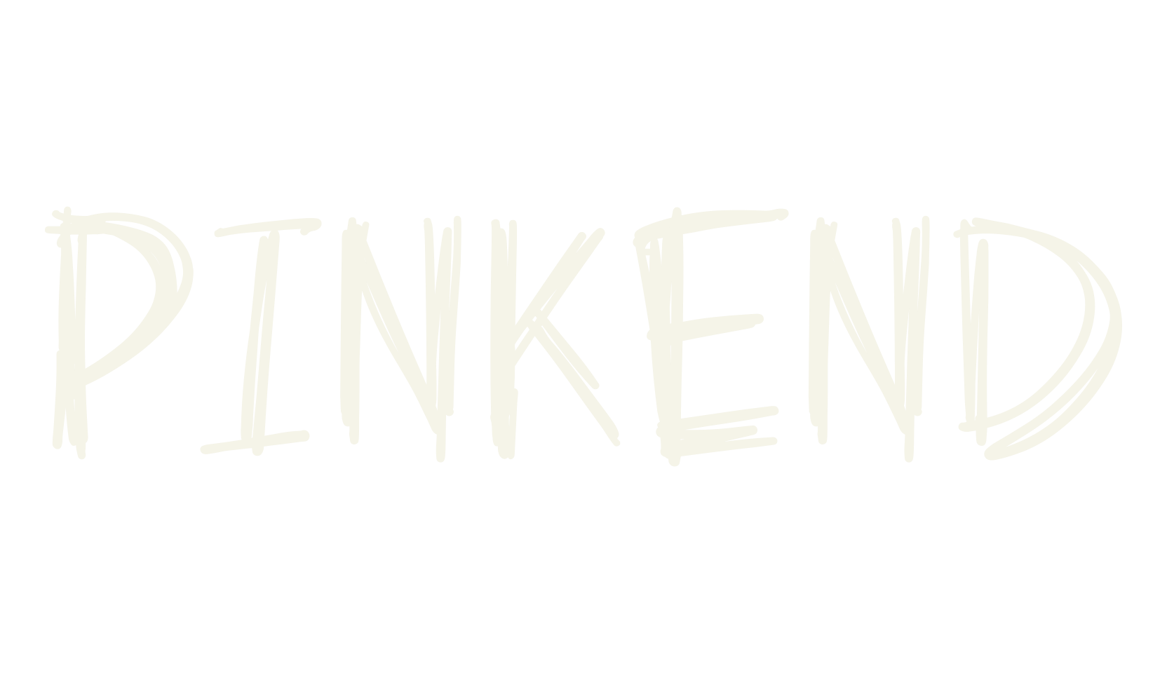 Pinkend, handwritten font preview
