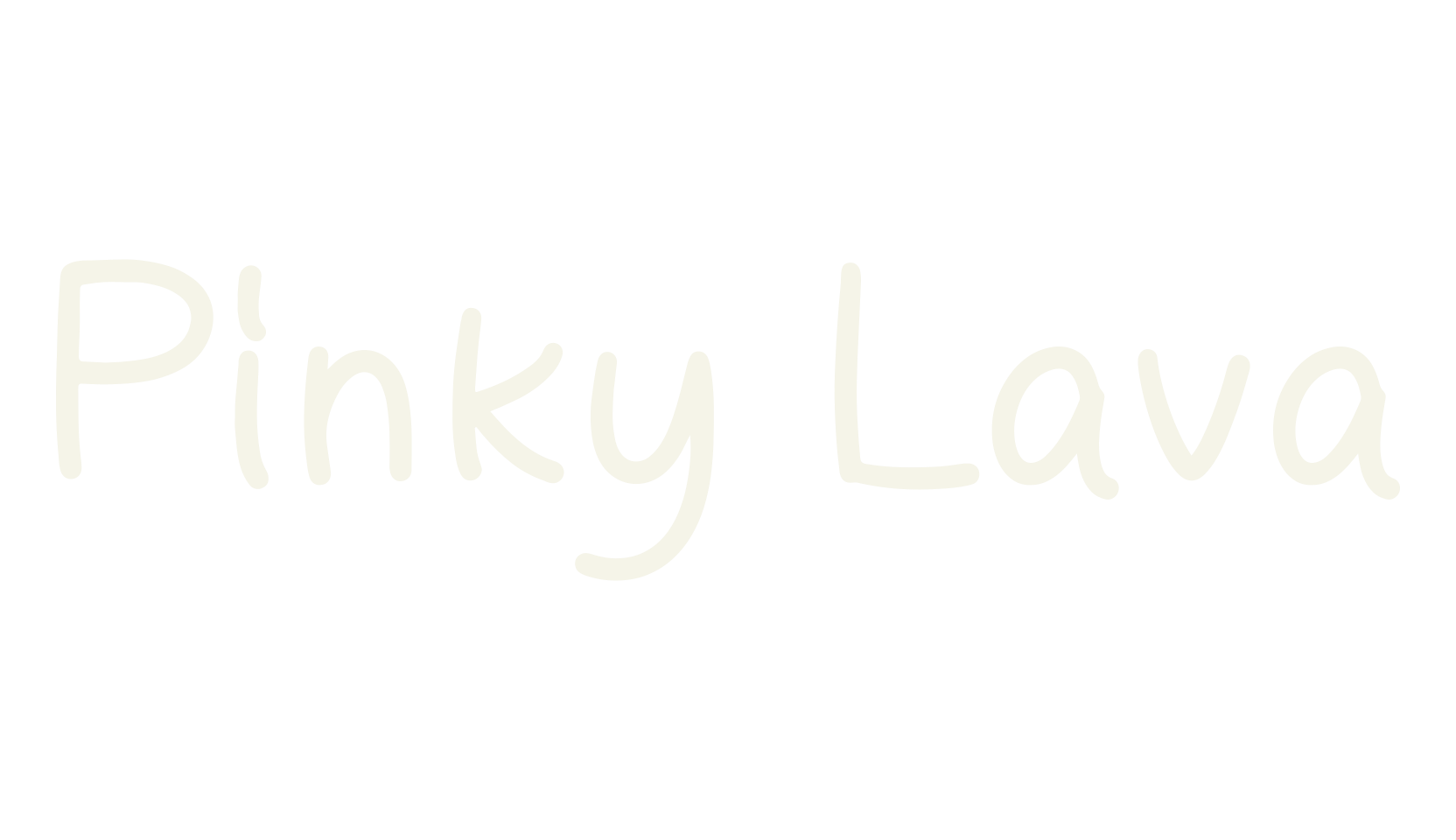 Pinky Lava, handwriting font preview