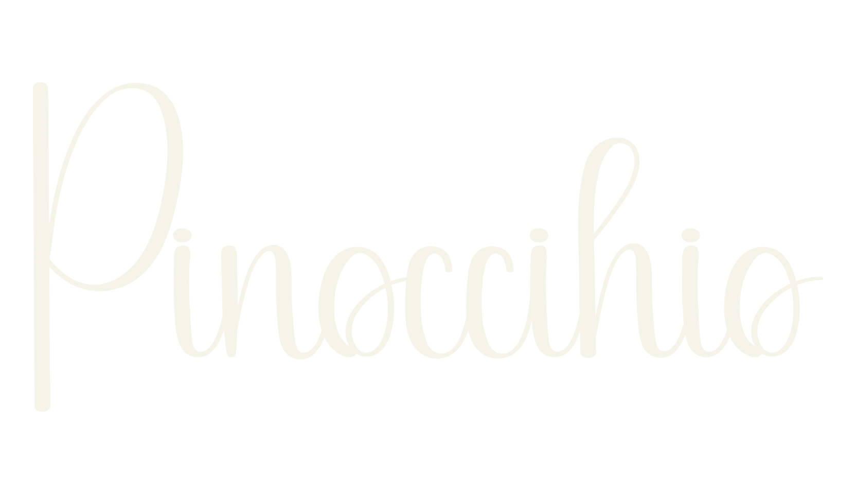 Pinoccihio, calligraphy font preview