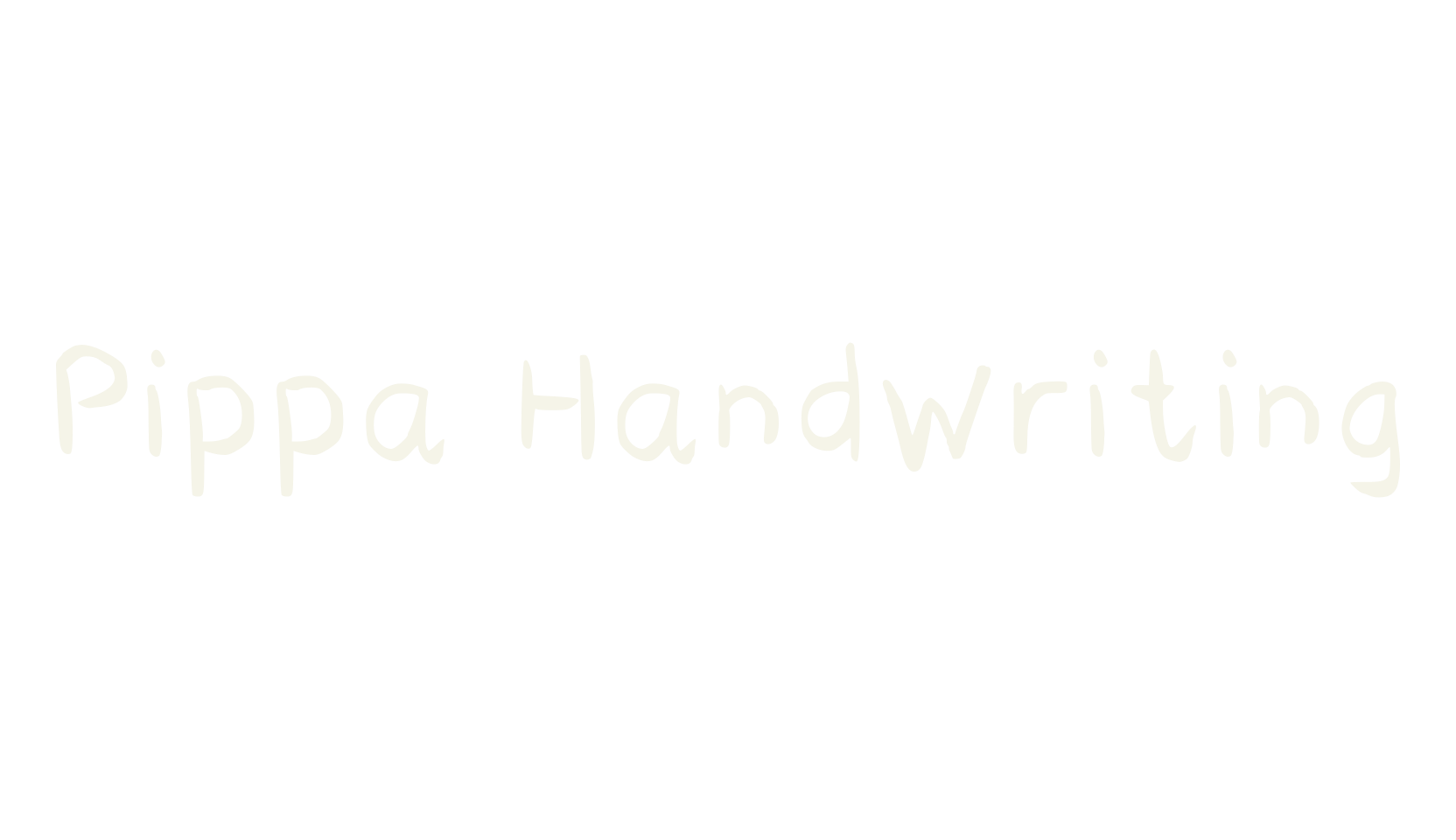 Pippa Handwriting, handwriting font preview