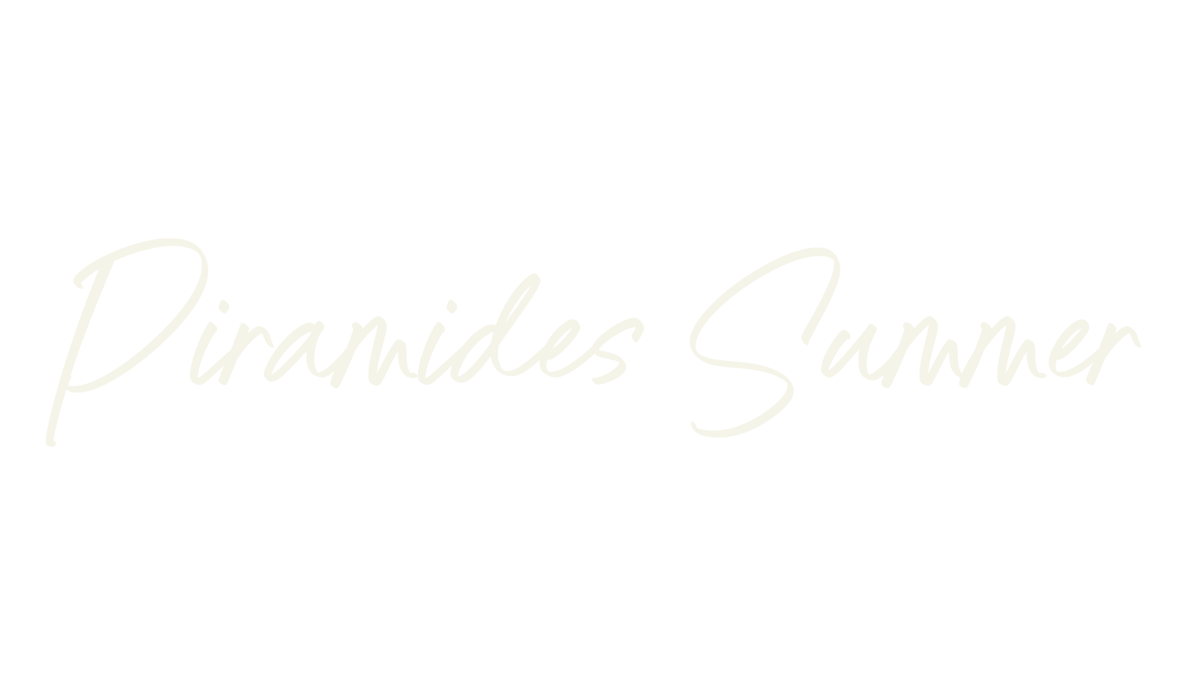 Piramides Summer, handwriting font preview