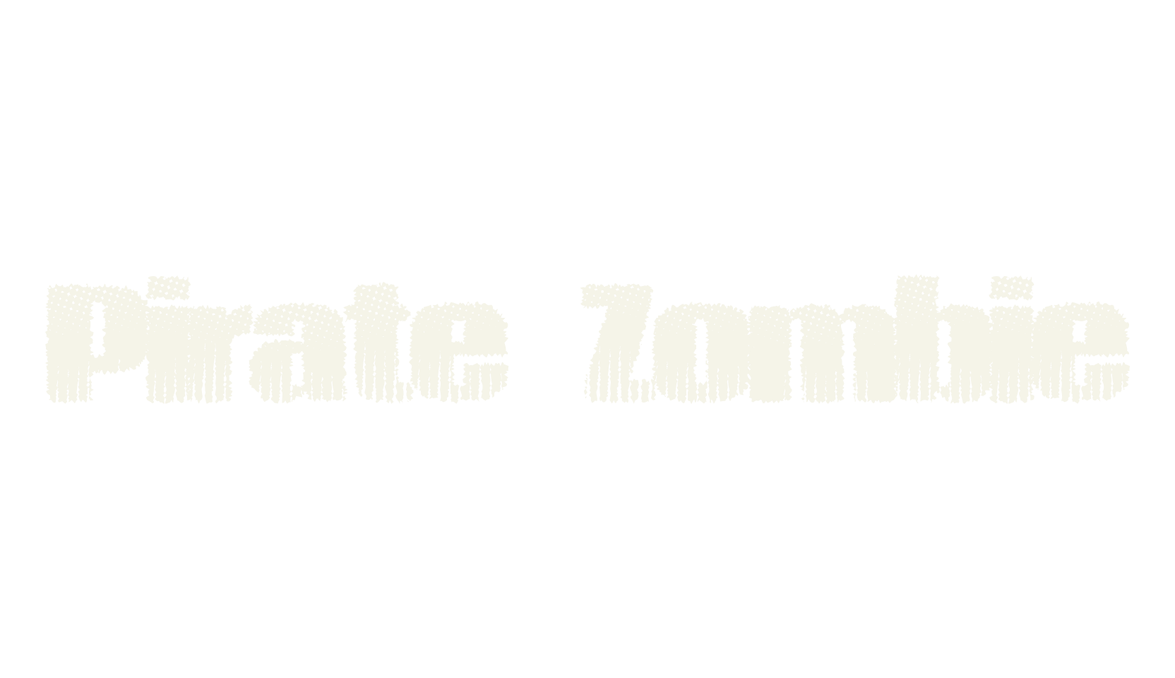 Pirate Zombie, faded font preview