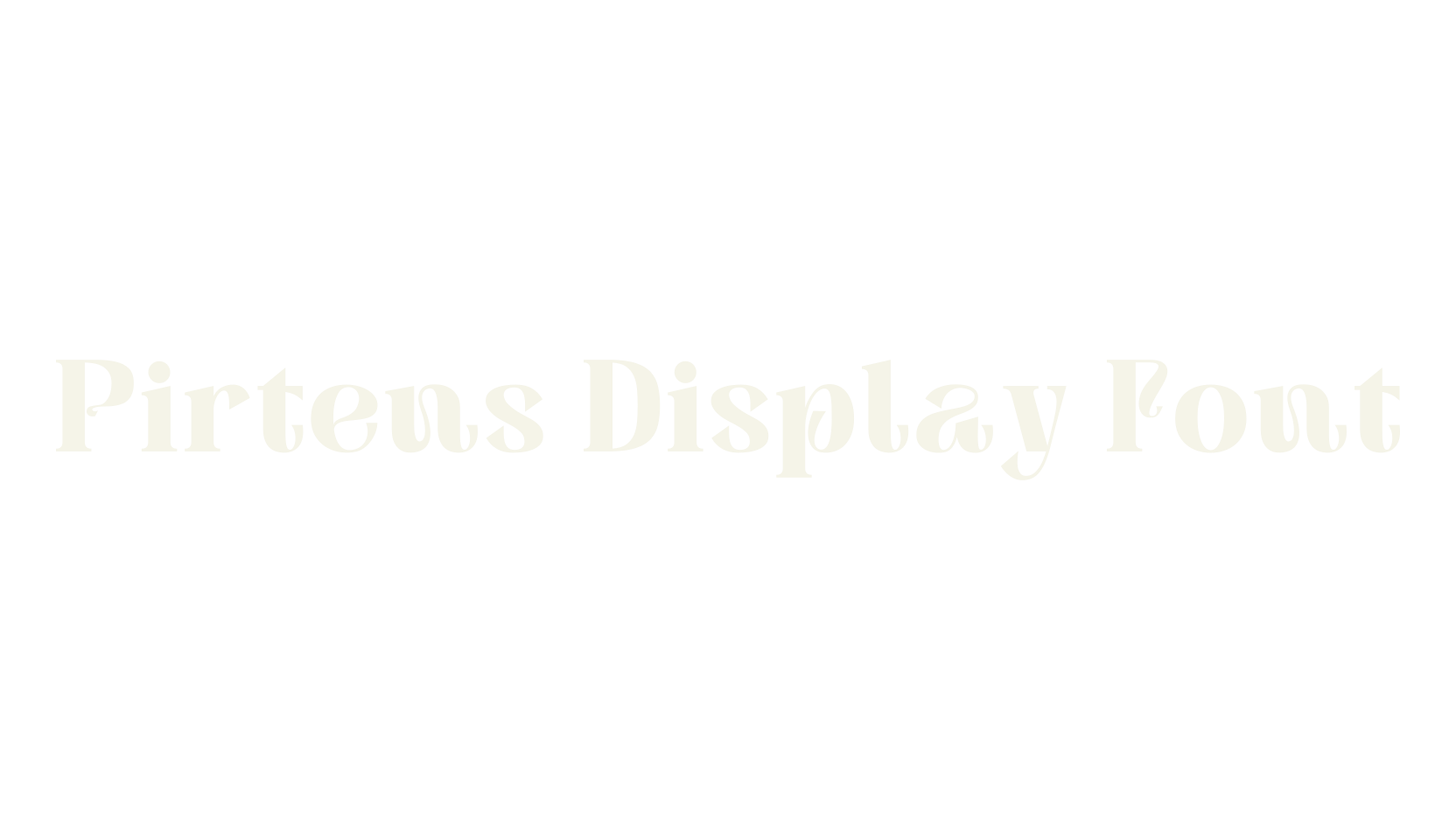 Pirtens Display Font, vintage font preview
