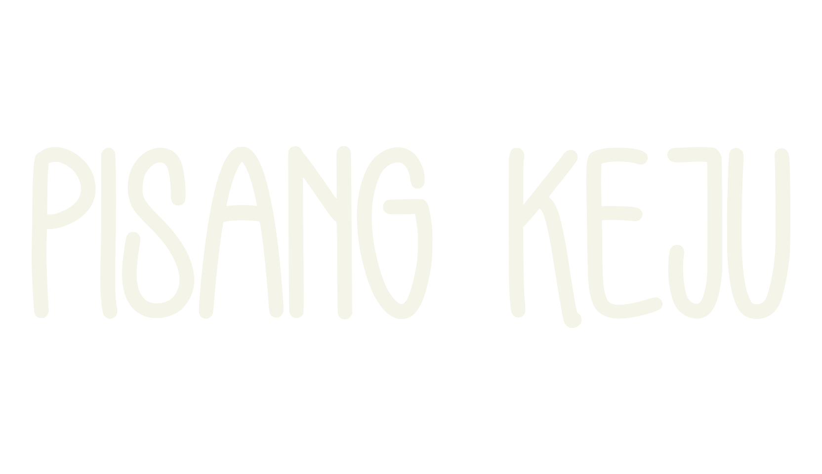 PISANG KEJU, fun font preview