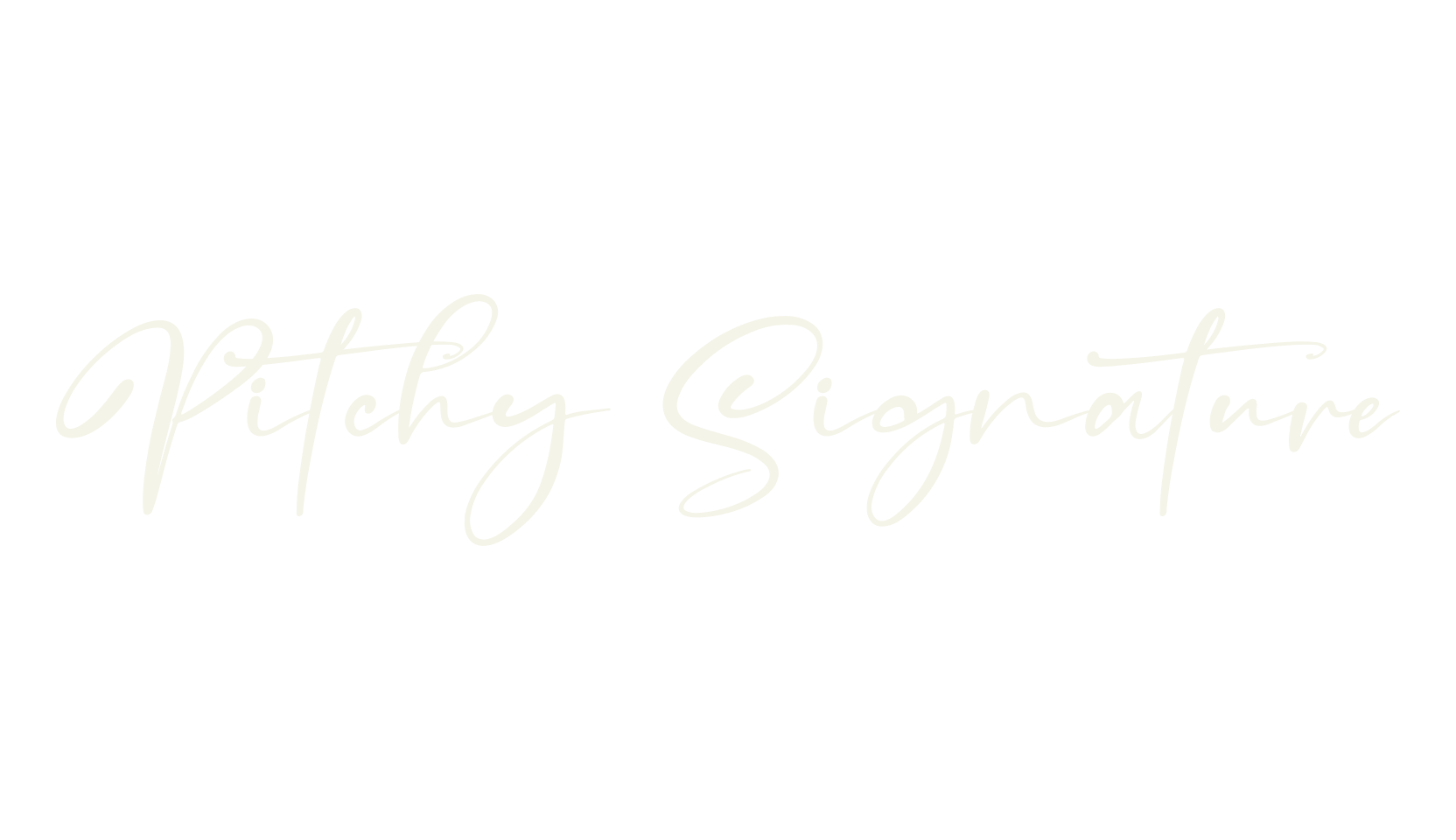 Pitchy Signature, signature font preview
