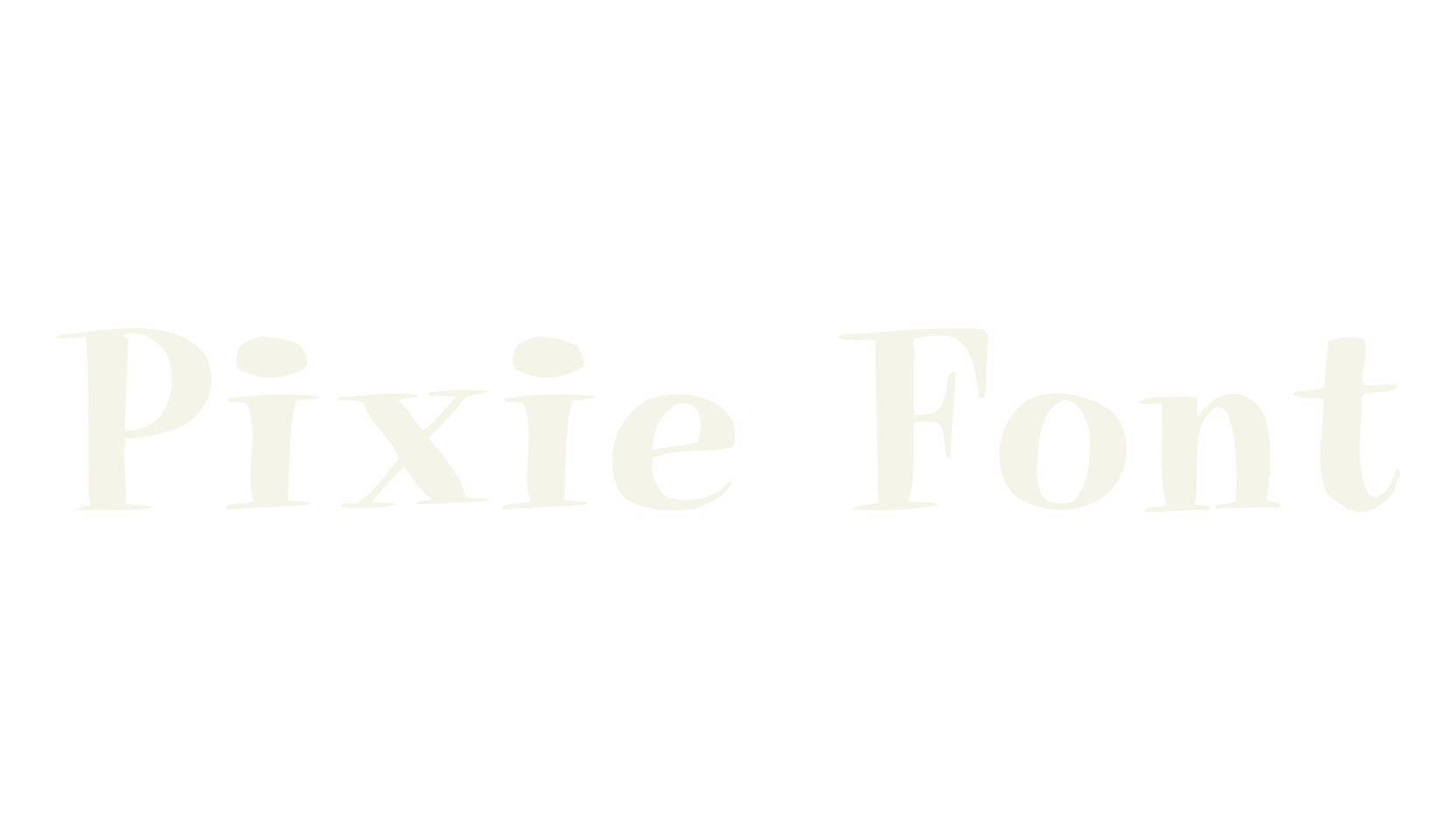 Pixie Font, serif font preview