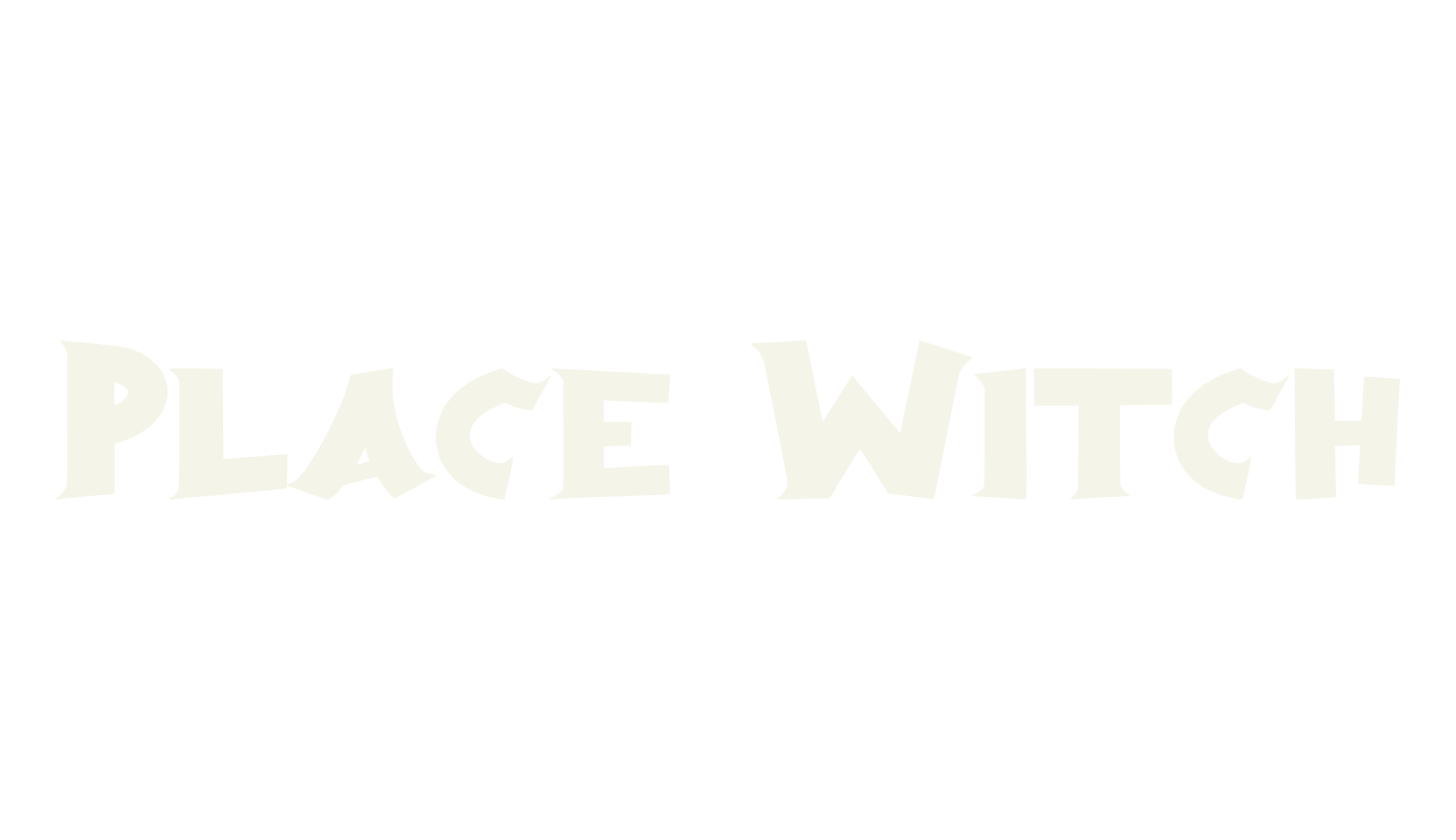 Place Witch, spooky font preview