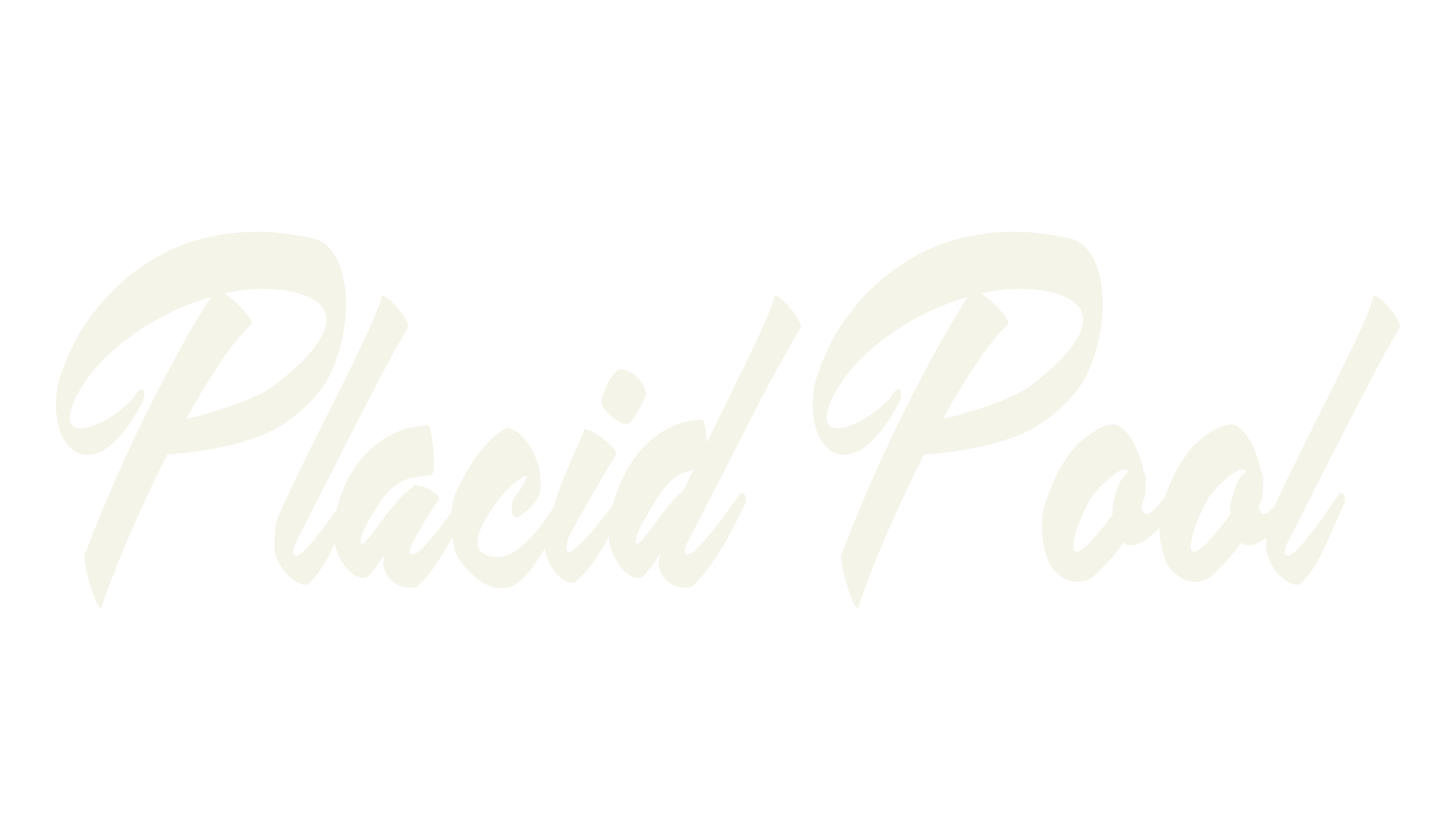 Placid Pool, fashion script font preview